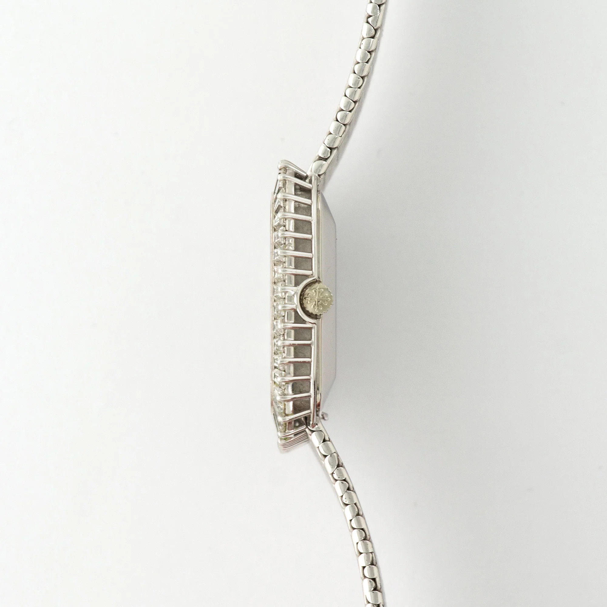 Patek Philippe Whtie Gold Baguette Diamond Watch Ref. 3625 - Image 3