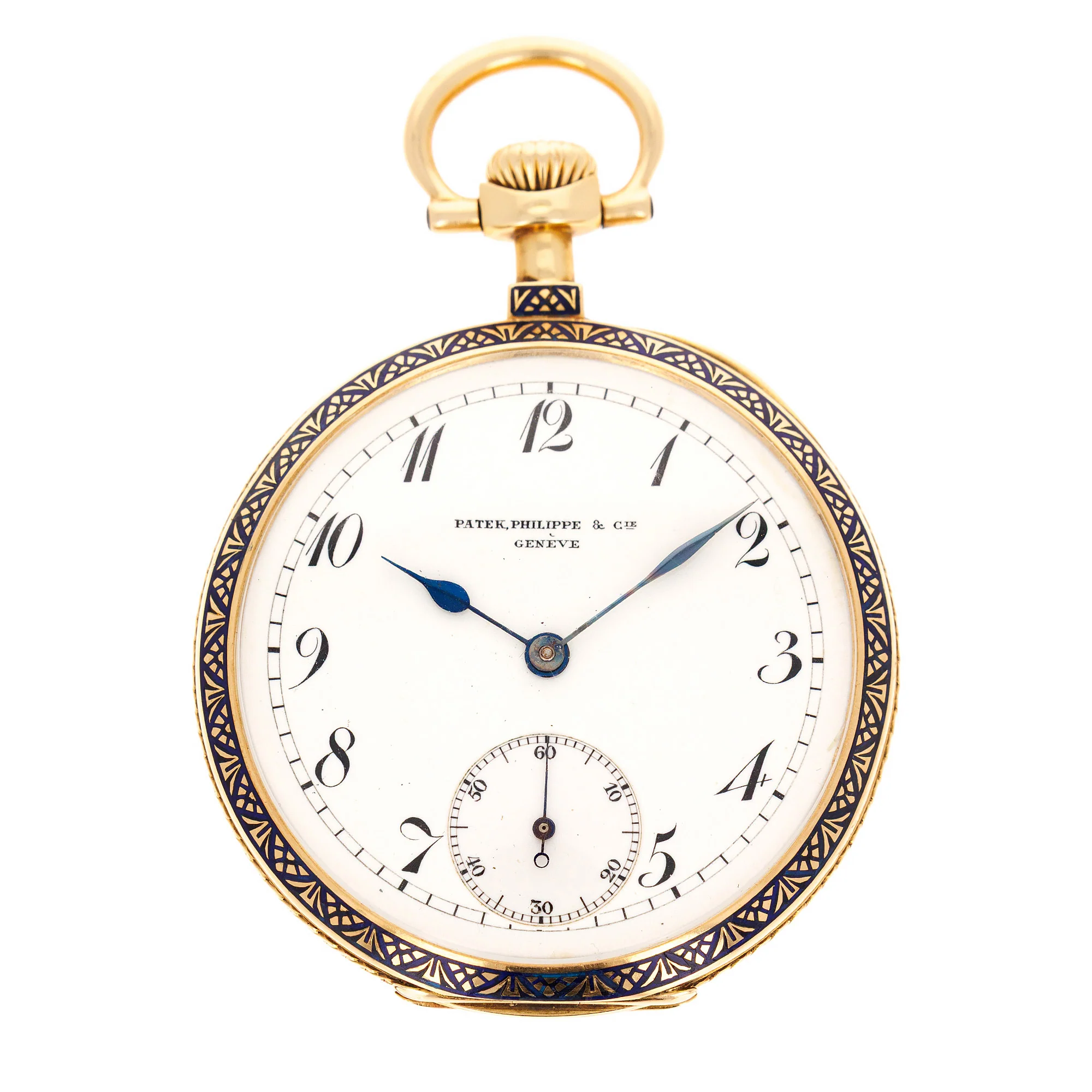 Patek Philippe Yellow Gold and Enamel Pocket Watch, Circa 1904