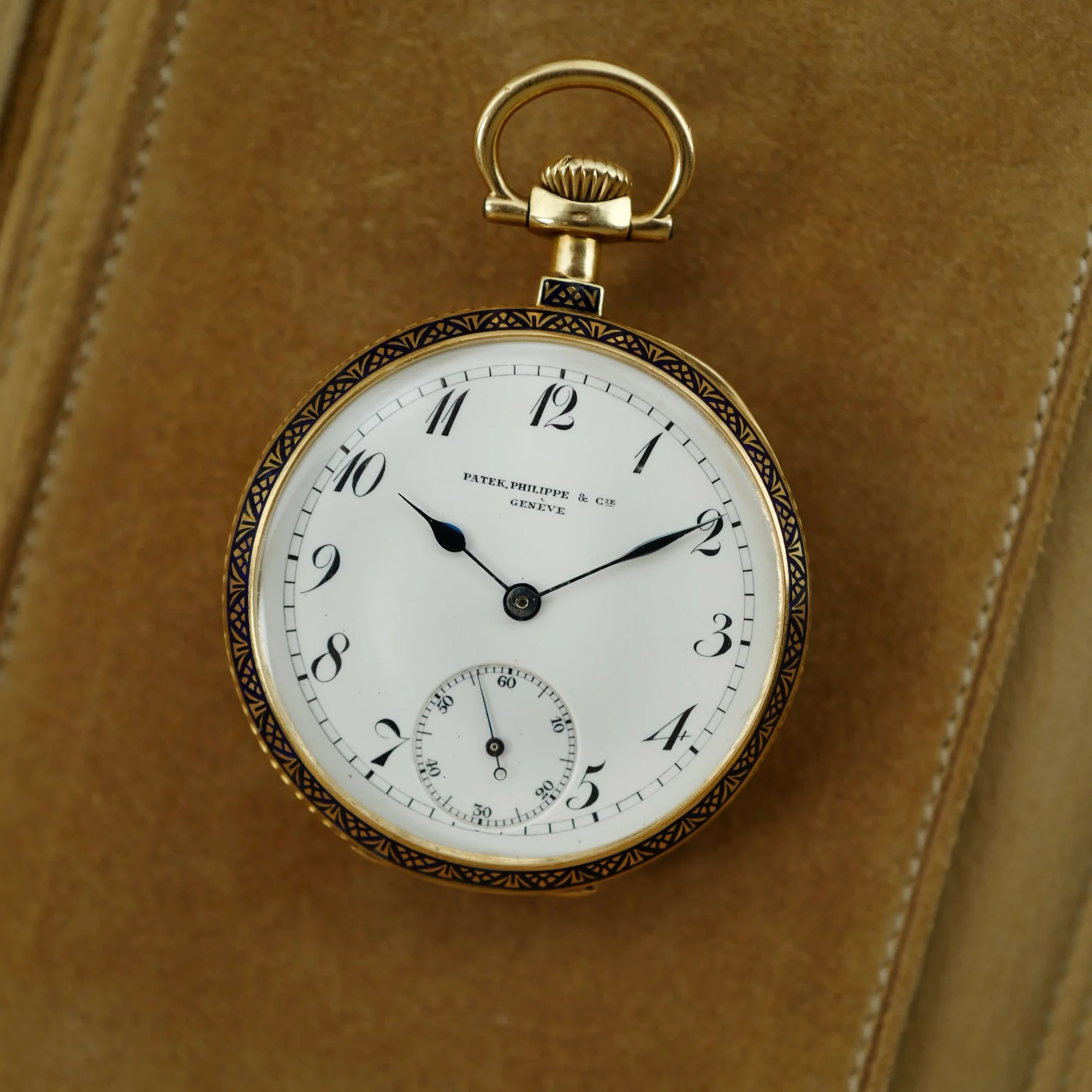 Patek Philippe Yellow Gold and Enamel Pocket Watch, Circa 1904 - Image 2