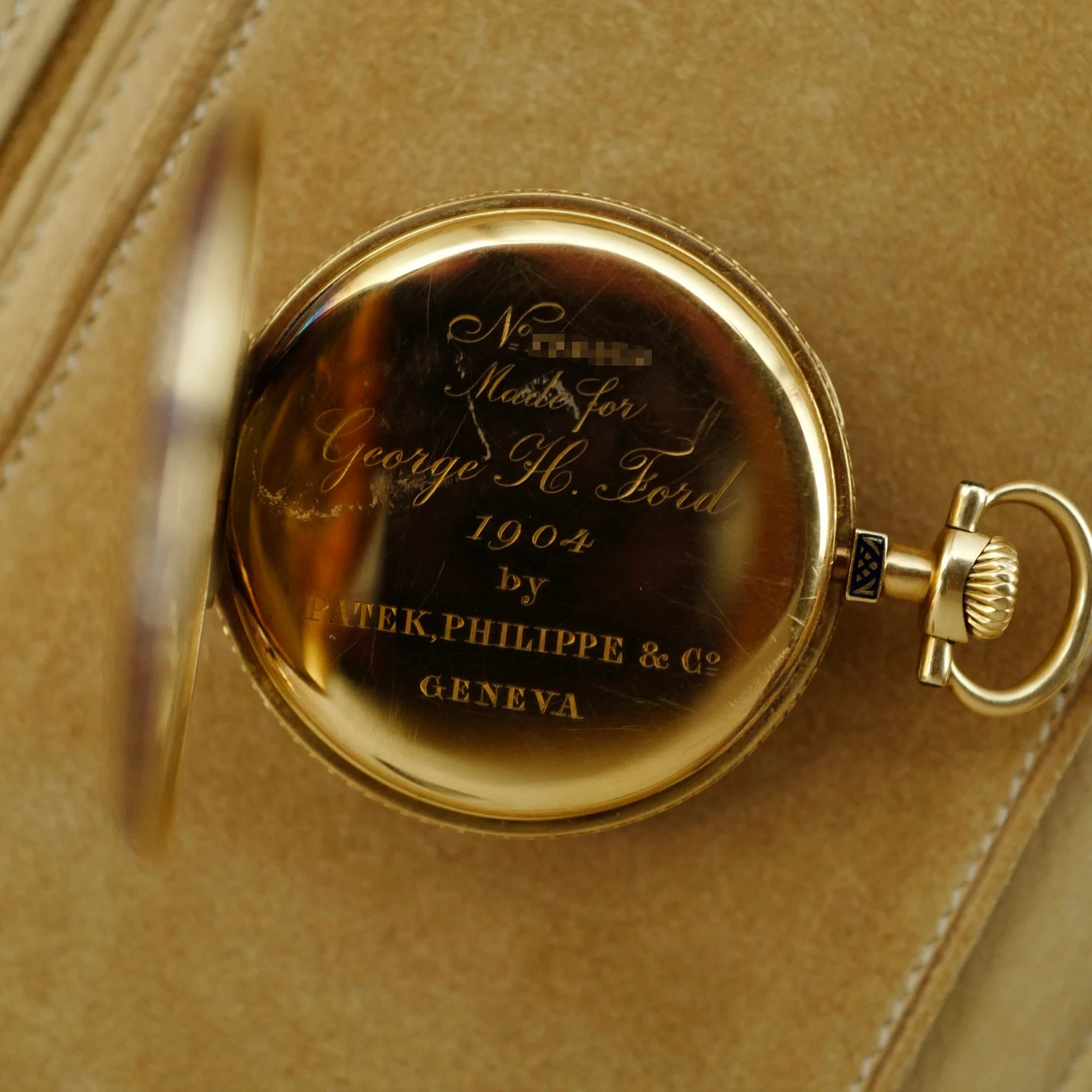 Patek Philippe Yellow Gold and Enamel Pocket Watch, Circa 1904 - Image 4
