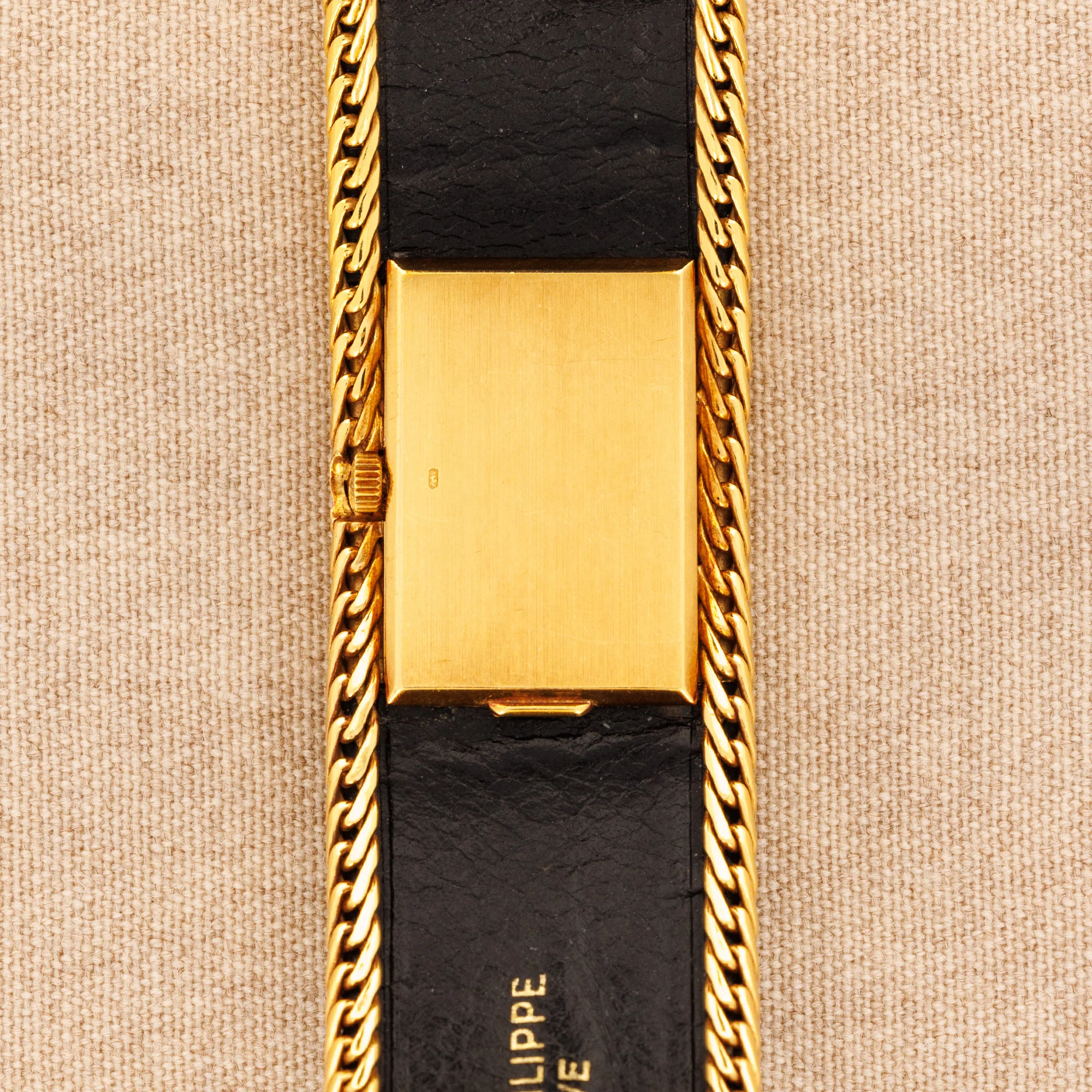 Patek Philippe Yellow Gold and Leather Bracelet Watch Ref. 4241 - Image 6