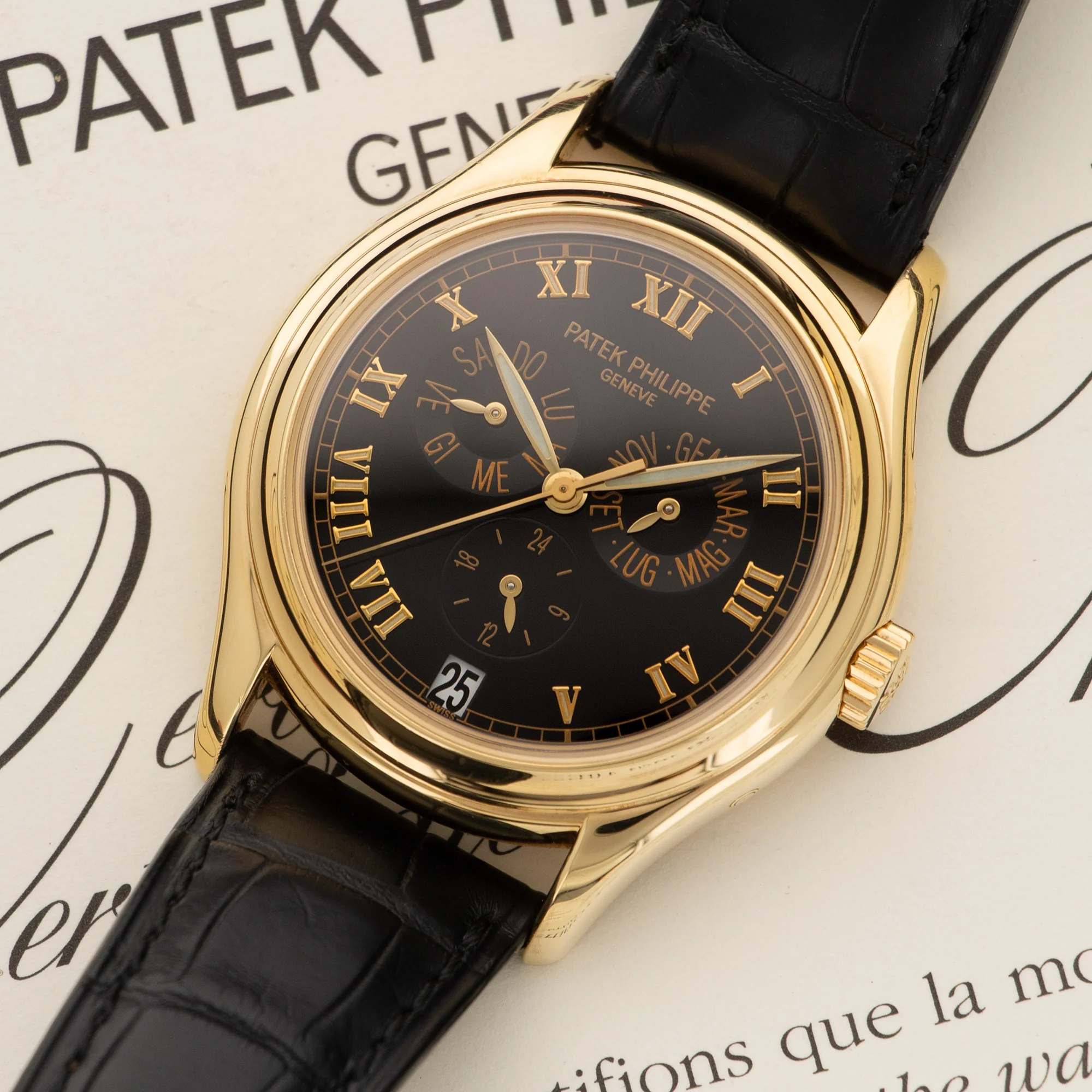 Patek Philippe Yellow Gold Annual Calendar Watch Ref. 5035 - Image 2