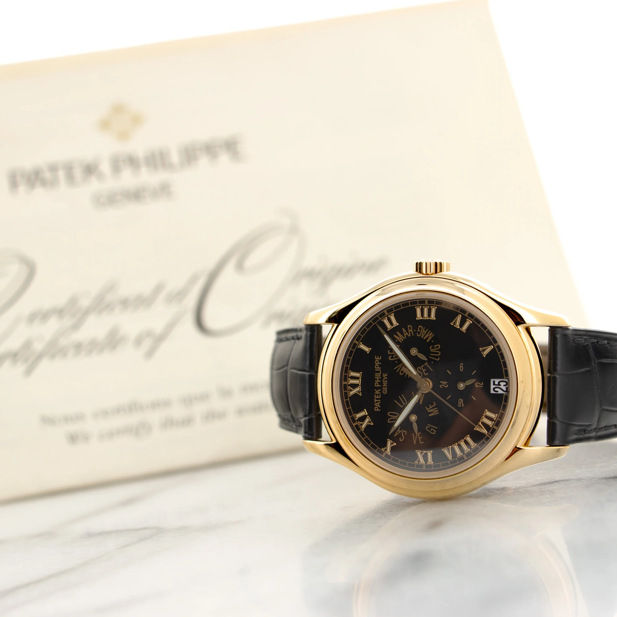 Patek Philippe Yellow Gold Annual Calendar Watch Ref. 5035 - Image 6