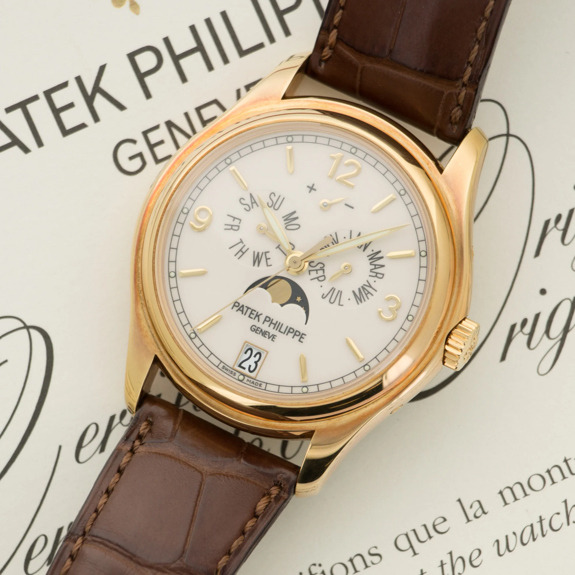 Patek Philippe Yellow Gold Annual Calendar Watch Ref. 5146 - Image 2