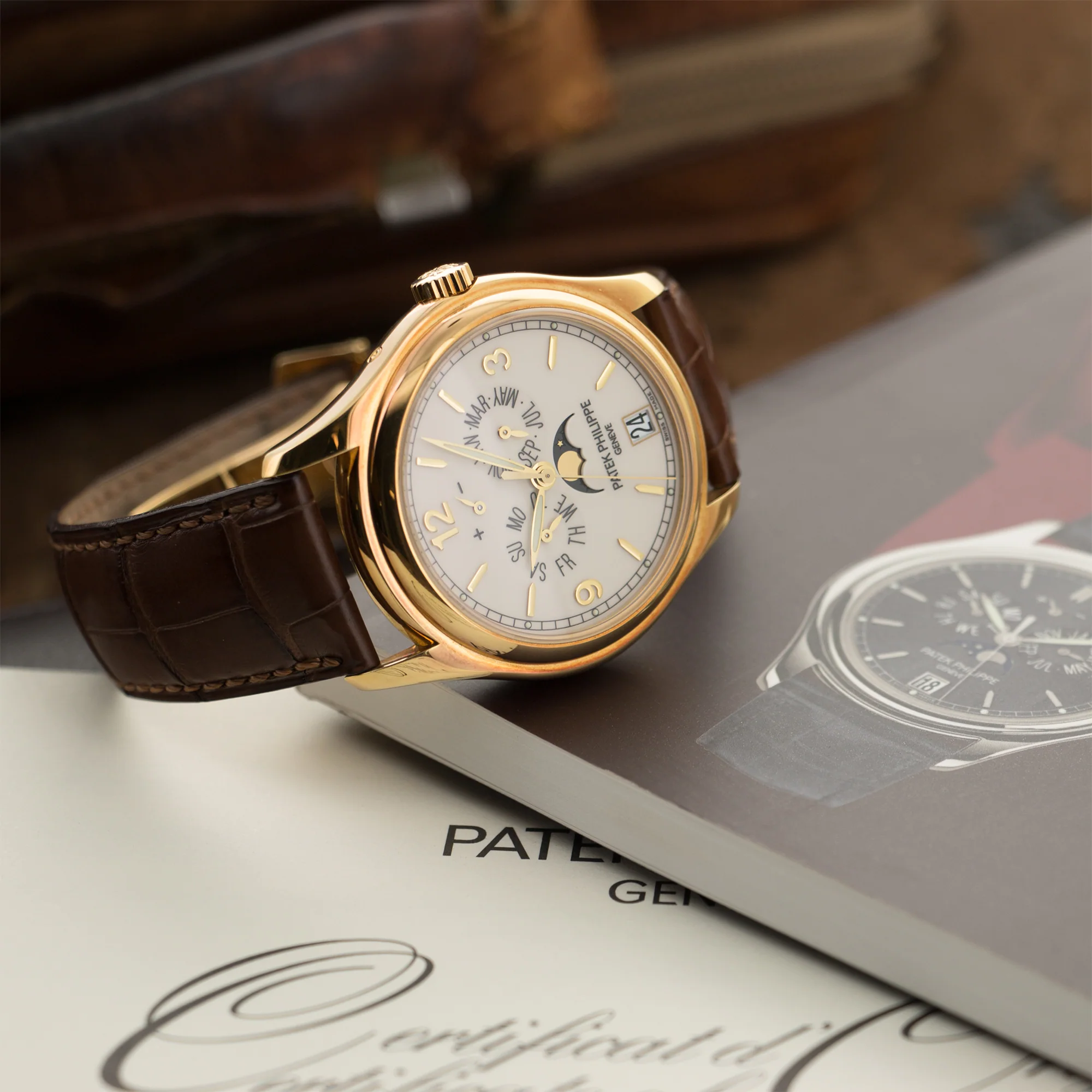 Patek Philippe Yellow Gold Annual Calendar Watch Ref. 5146 - Image 6