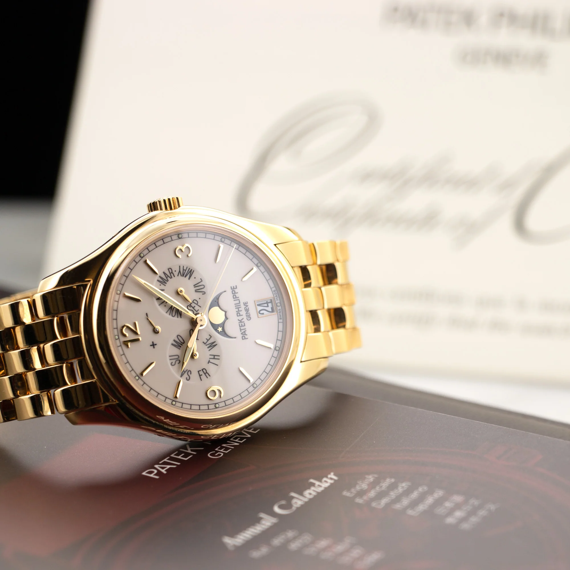 Patek Philippe Yellow Gold Annual Calendar Watch Ref. 5146 - Image 5