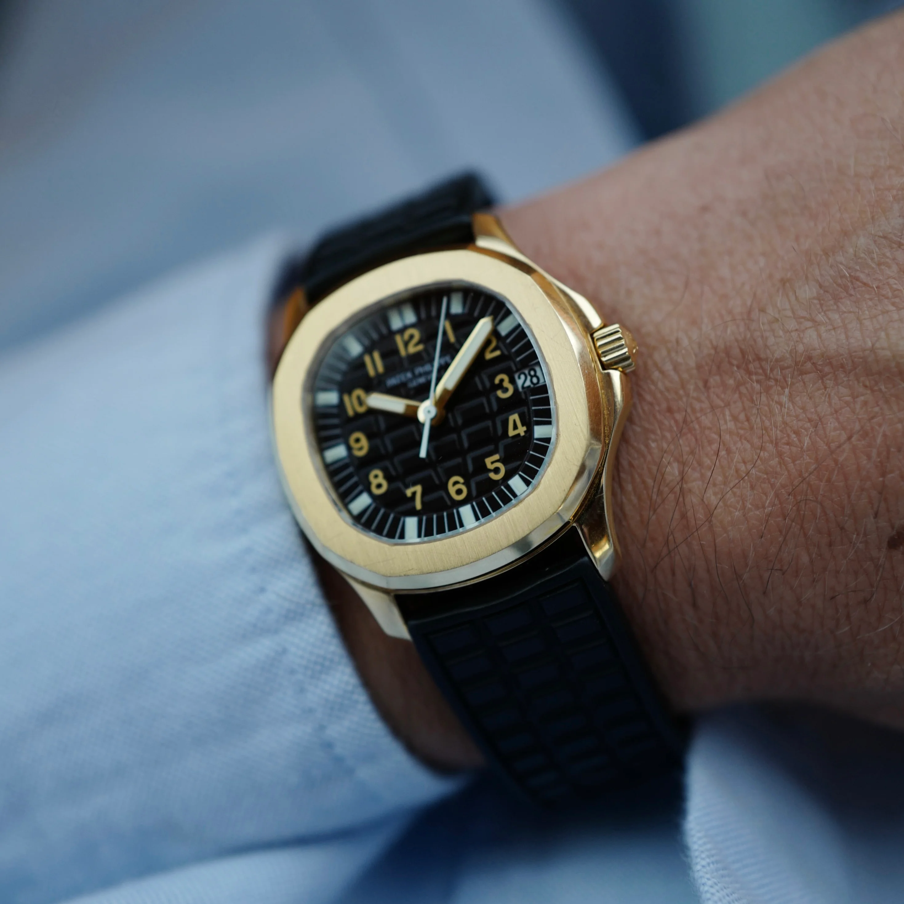 Patek Philippe Yellow Gold Aquanaut Watch Ref. 5066 (New Arrival) - Image 5