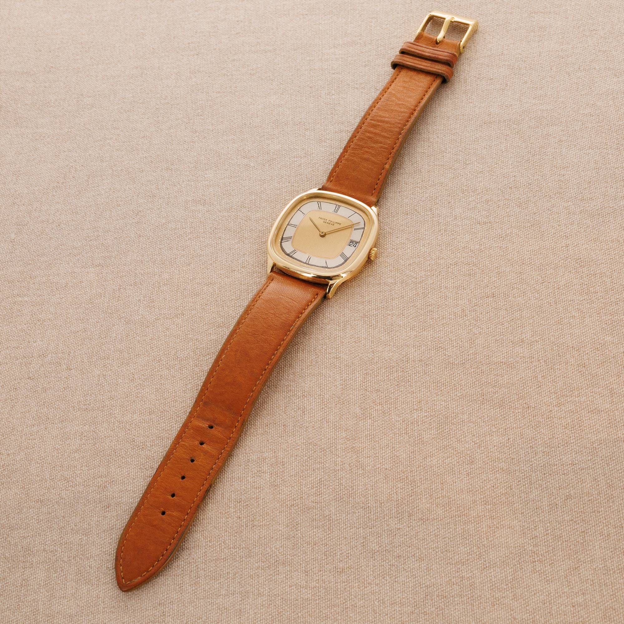 Patek Philippe Yellow Gold Automatic Golden Ellipse Watch Ref. 3874 - Image 5