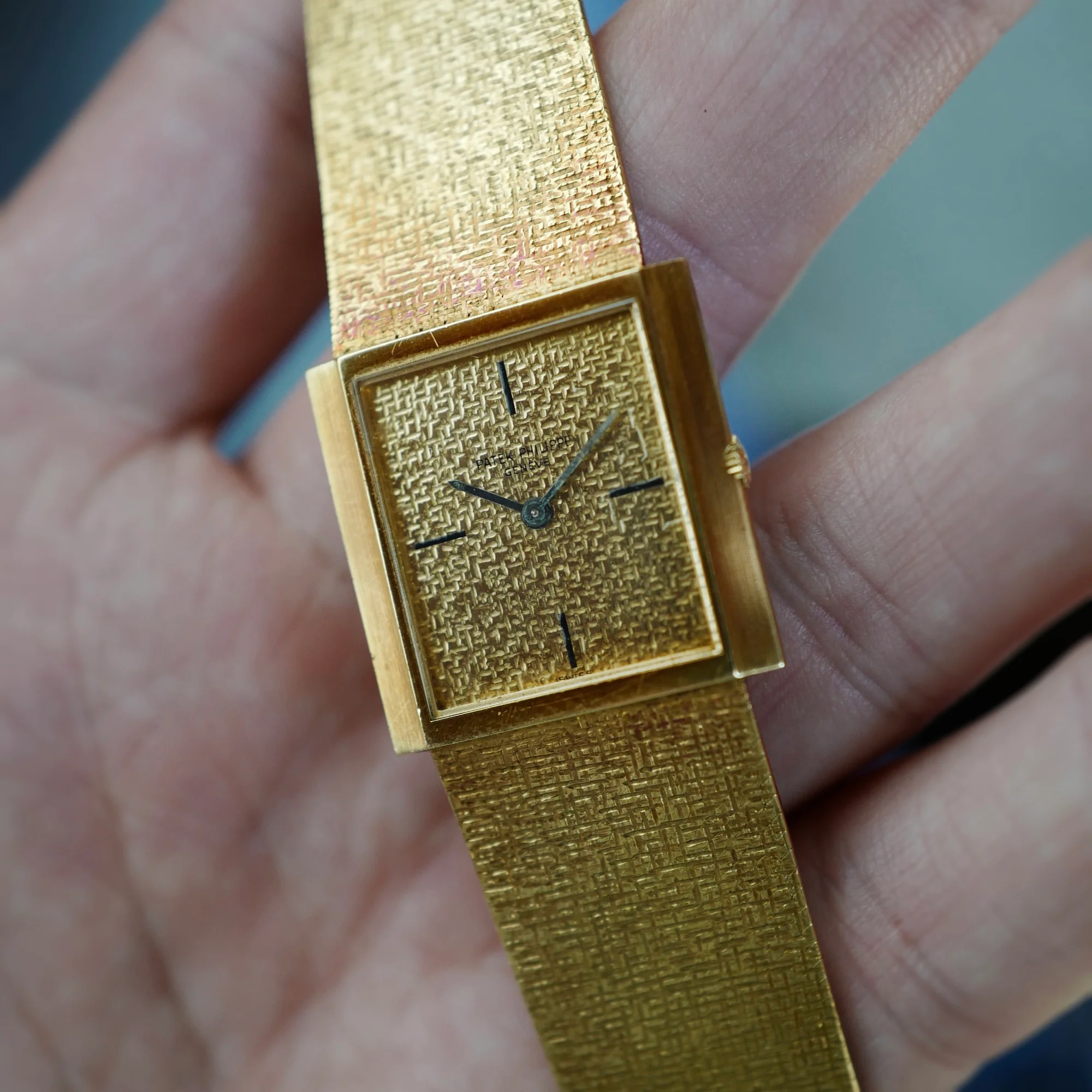 Patek Philippe Yellow Gold Bracelet Watch Ref. 3491 - Image 4