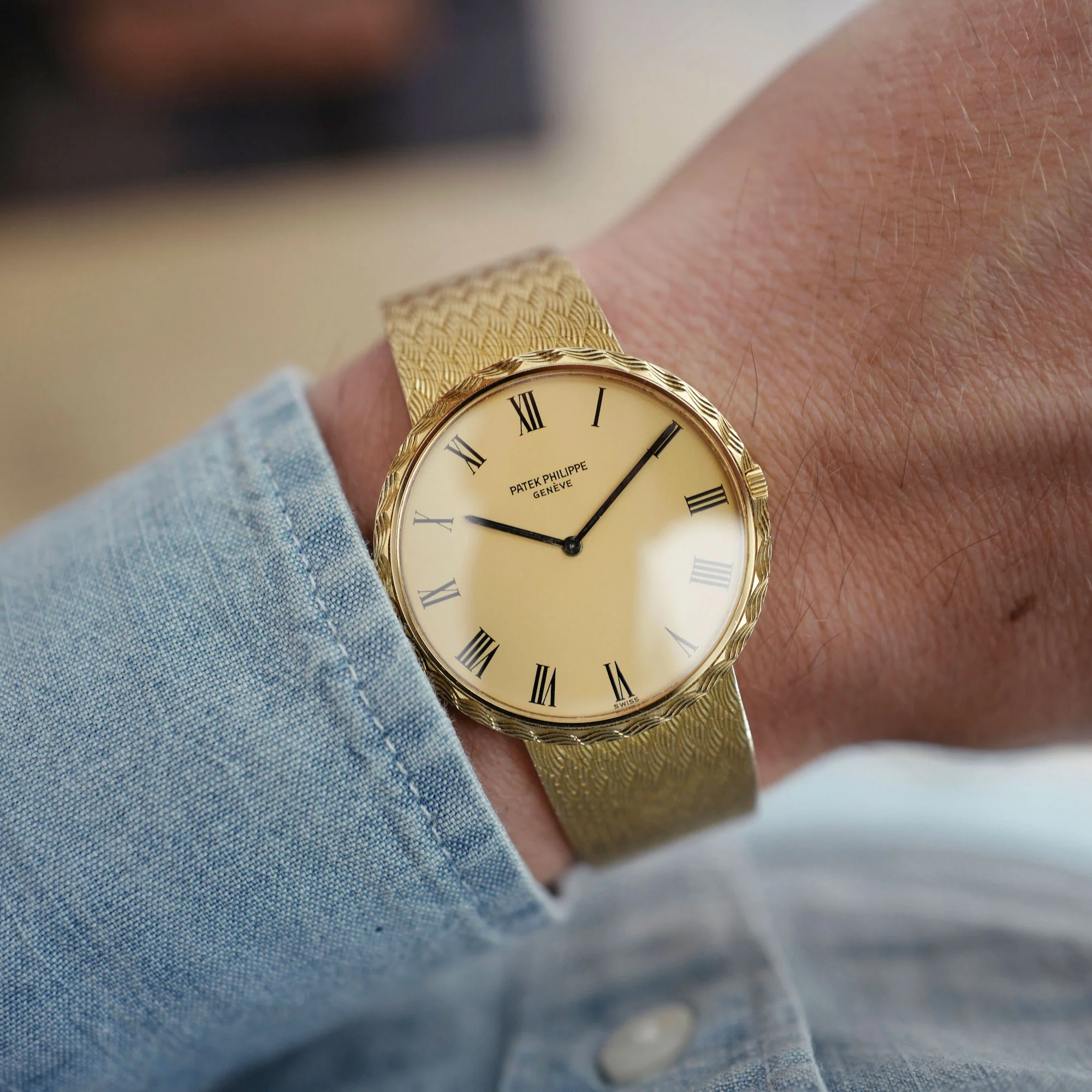 Patek Philippe Yellow Gold Bracelet Watch Ref. 3588 - Image 9