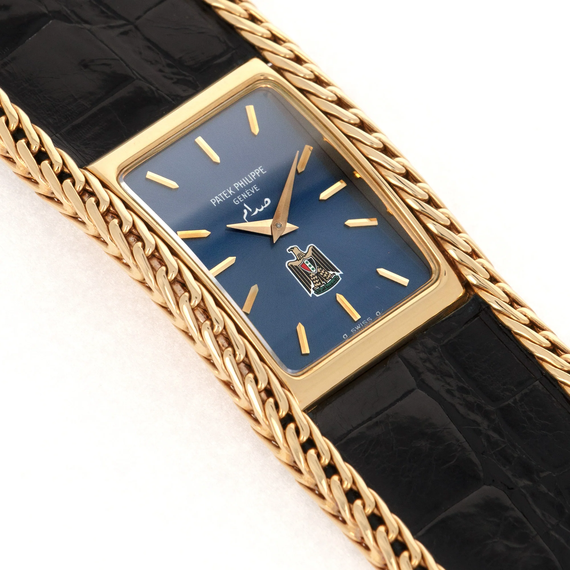 Patek Philippe Yellow Gold Bracelet Watch Ref. 4241 with Iraqi Coat of Arms - Image 3