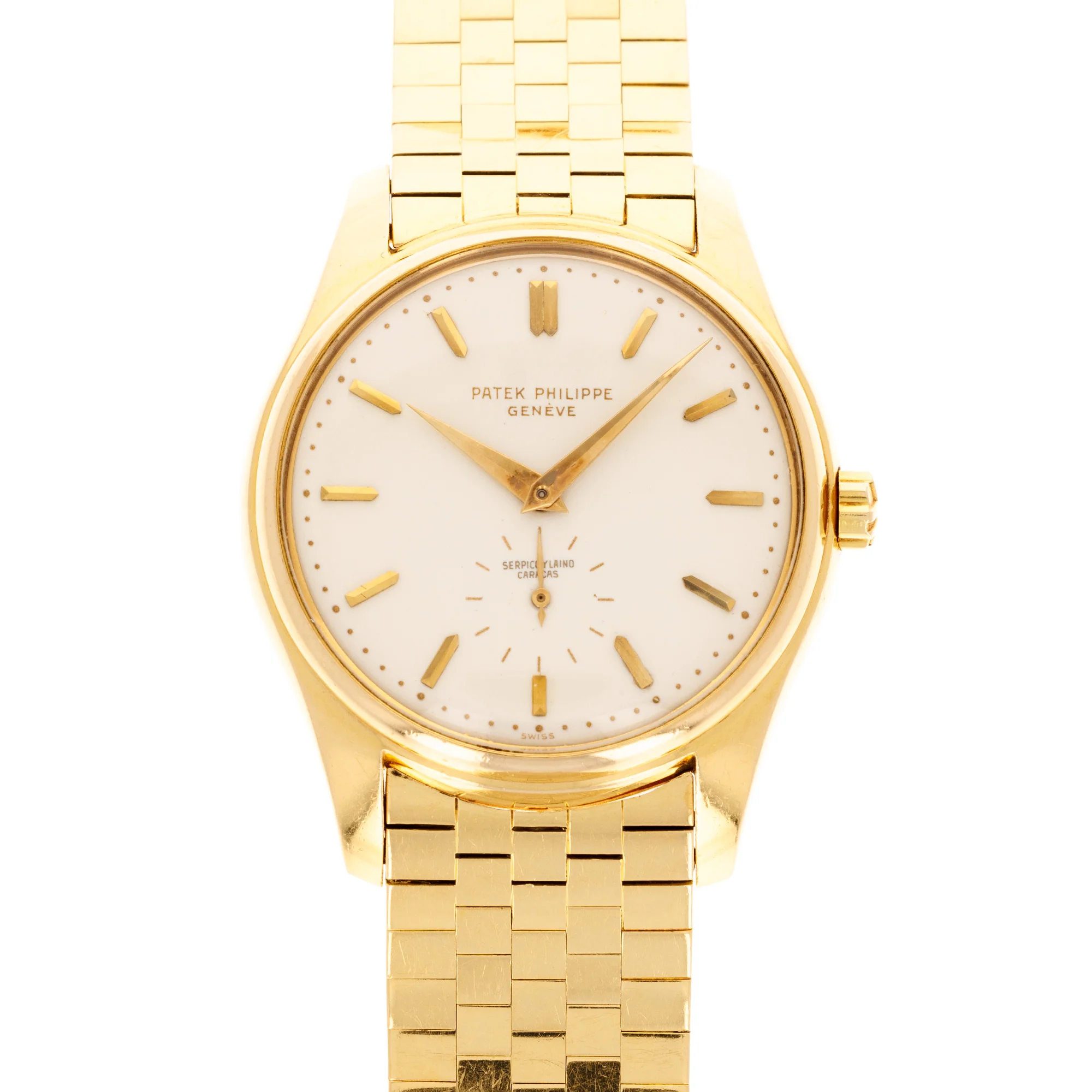 Patek Philippe Yellow Gold Calatrava, Ref. 2526 Retailed by Serpico Y Laino