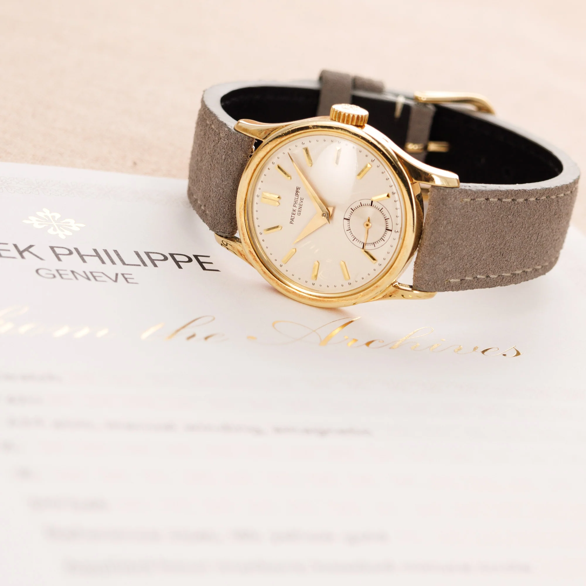 Patek Philippe Yellow Gold Calatrava Ref. 2545, Gifted by the Arab American Oil Company (ARAMCO) - Image 6
