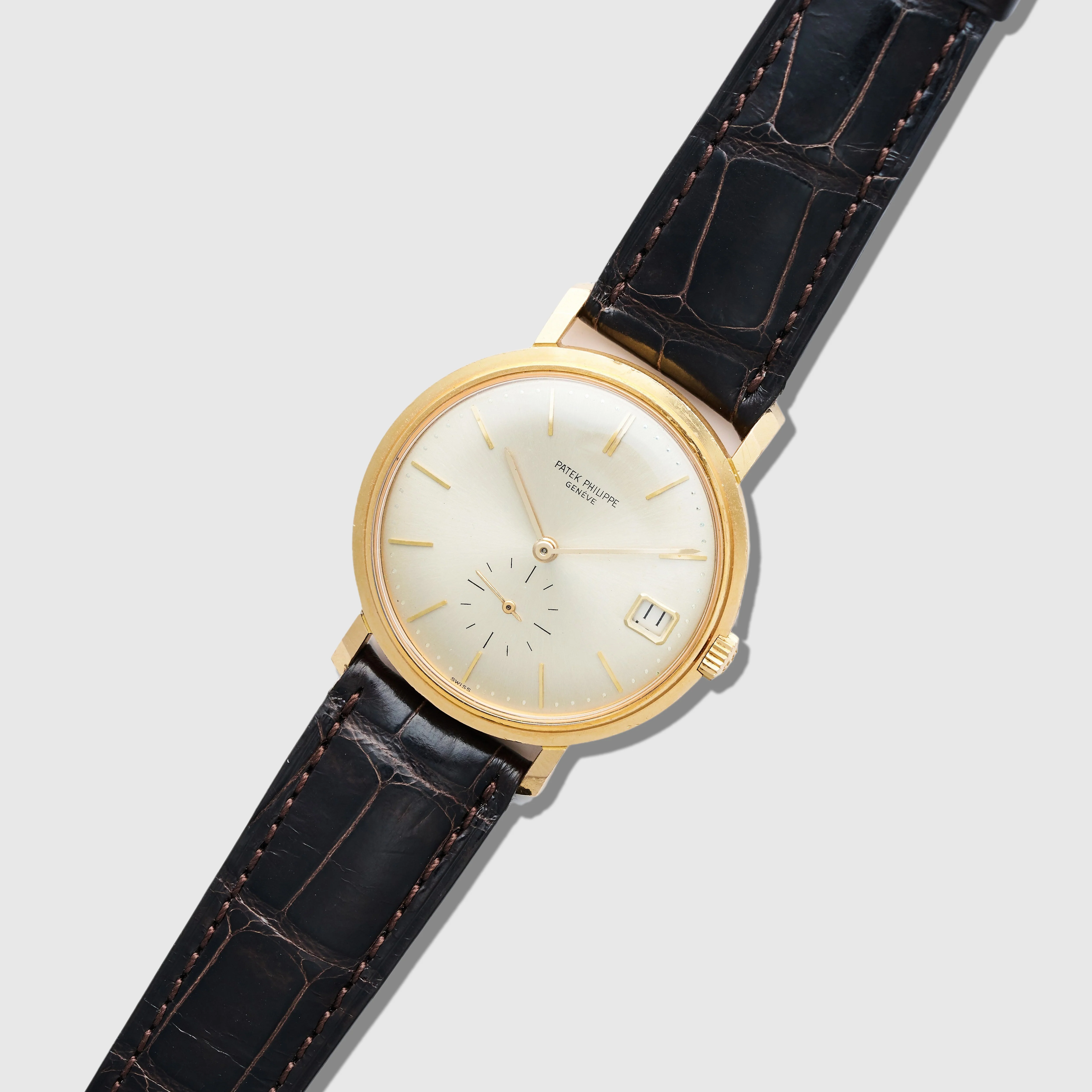 Patek Philippe Yellow Gold Calatrava Watch Ref. 3445 with Original Papers - Image 7