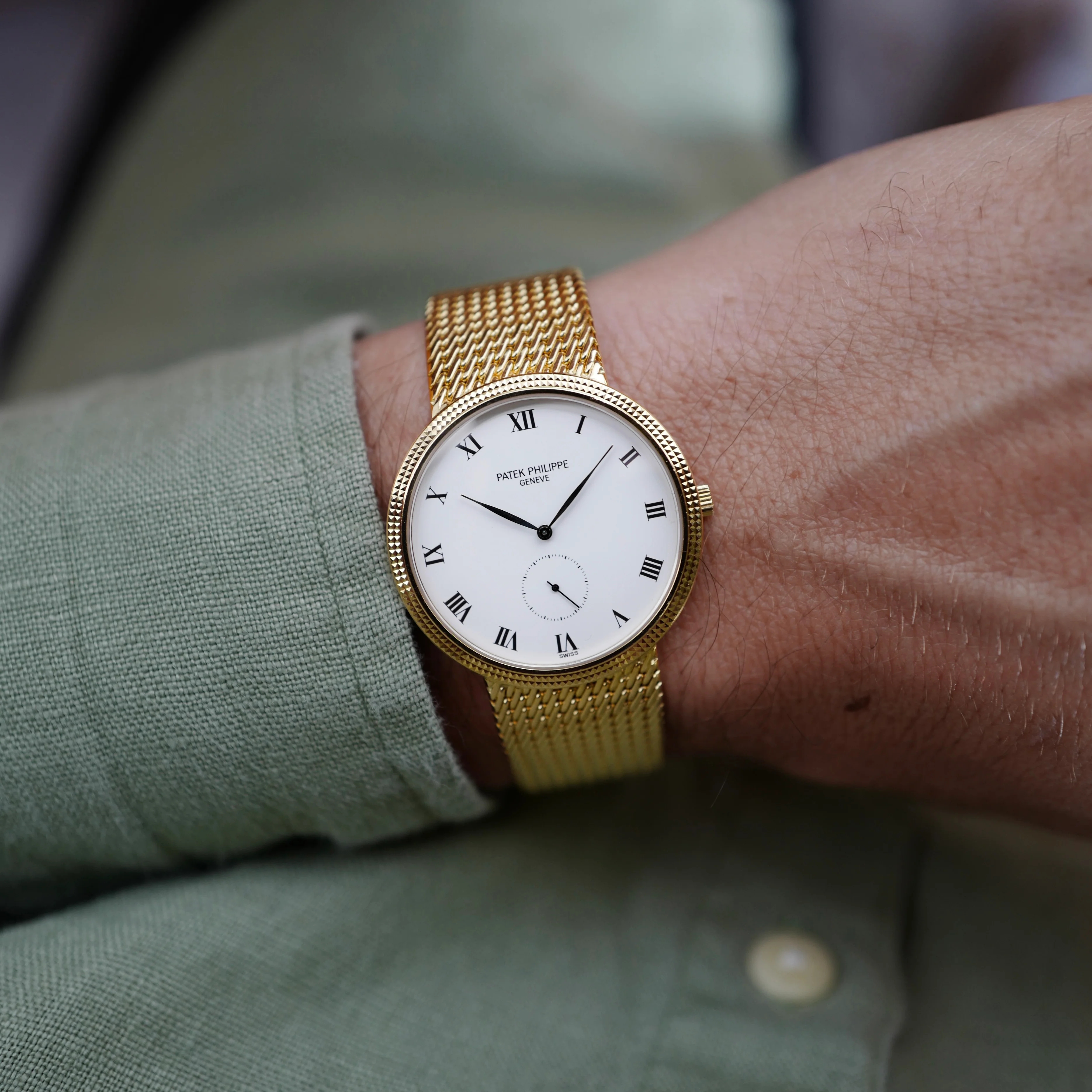 Patek Philippe Yellow Gold Calatrava Watch Ref. 3919 (NEW ARRIVAL) - Image 2