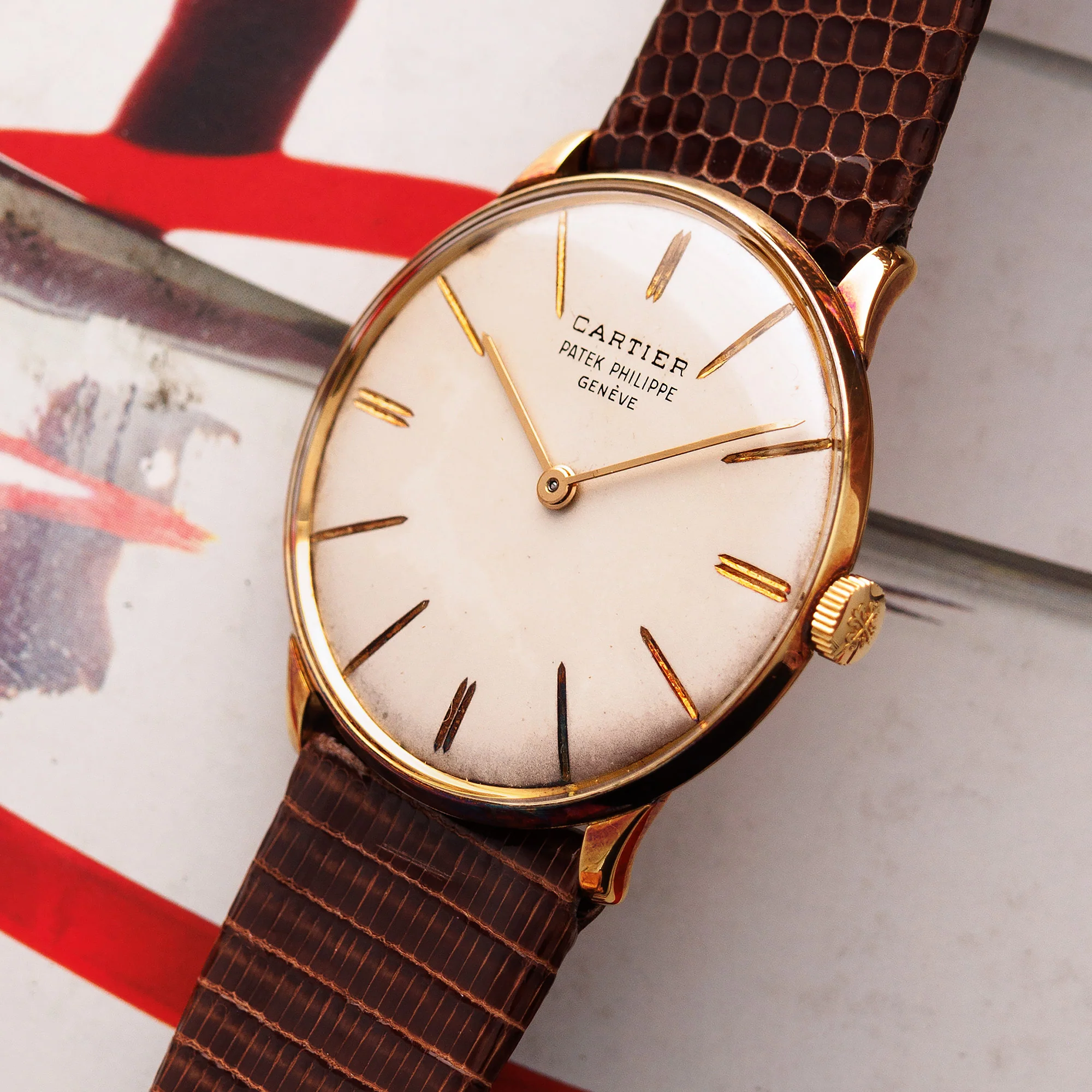 Patek Philippe Yellow Gold Calatrava Watch Ref. 2573, Retailed by Cartier - Image 2