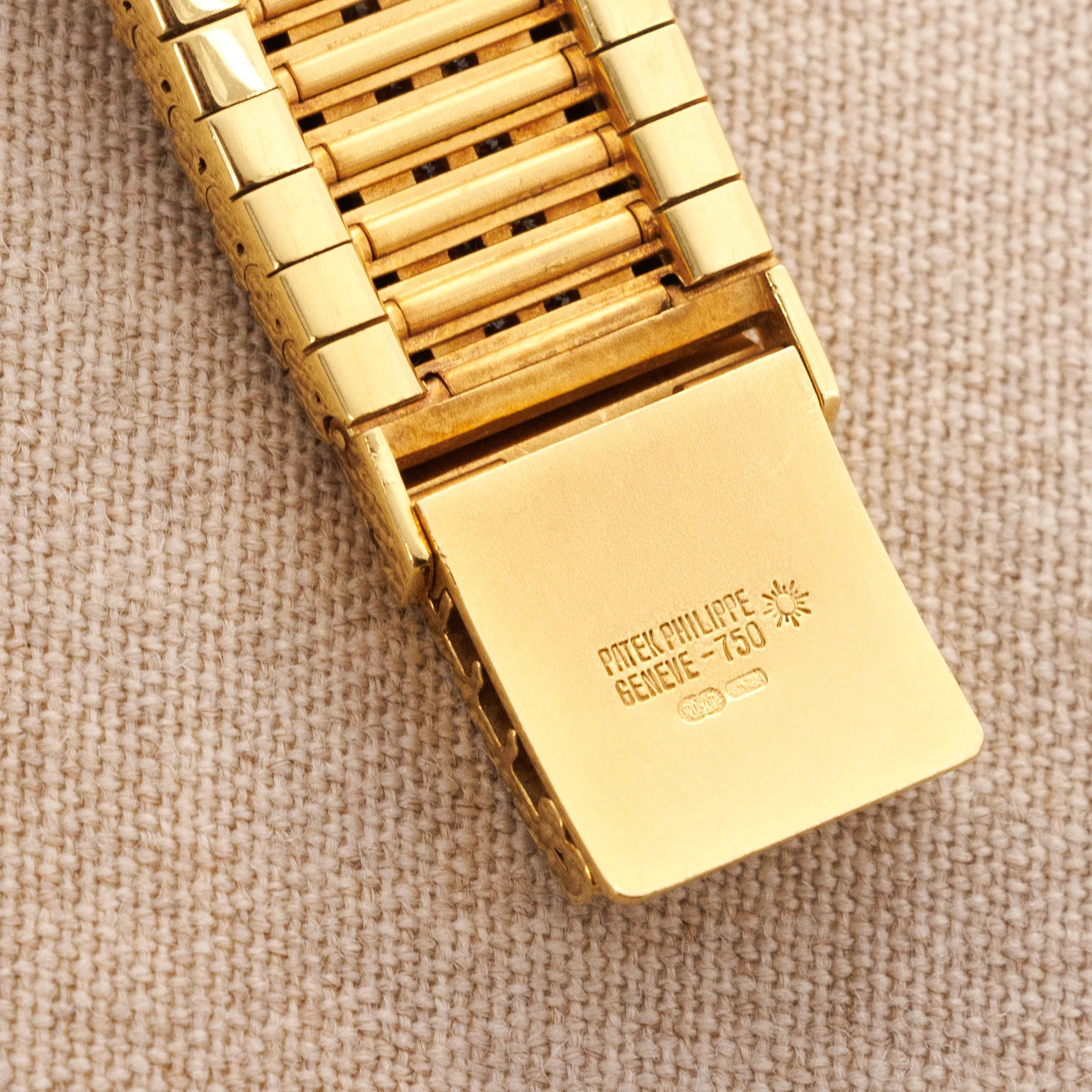 Patek Philippe Yellow Gold Diamond & Ruby Watch Ref. 3968 - Image 8