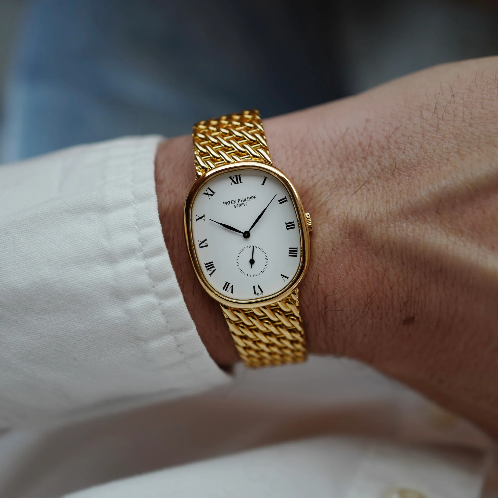 Patek Philippe Yellow Gold Ellipse Watch Ref. 3948 - Image 3