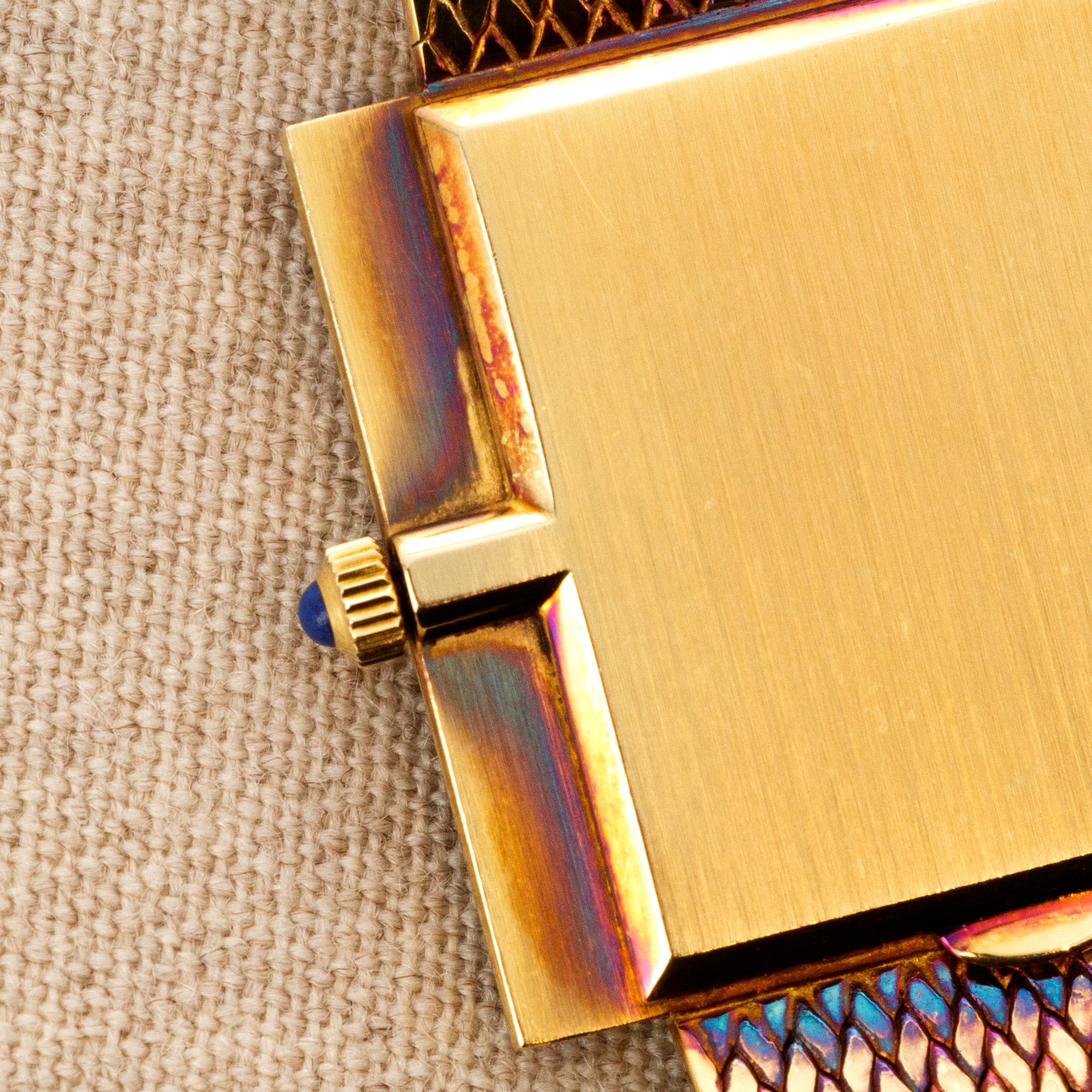 Patek Philippe Yellow Gold Lapis Watch Ref. 3578 - Image 7