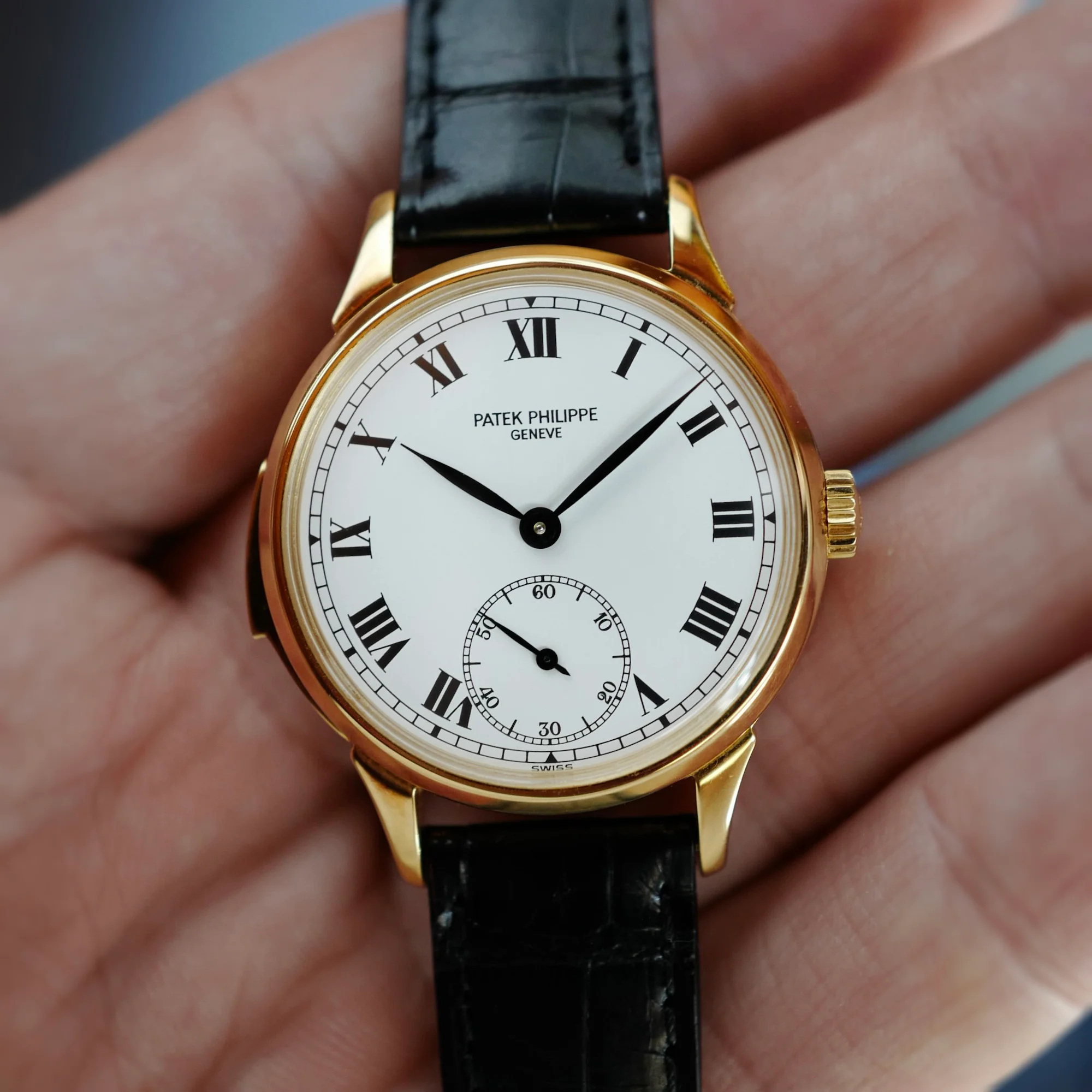 Patek Philippe Yellow Gold Minute Repeater Enamel Watch Ref. 3979 (New Arrival) - Image 2