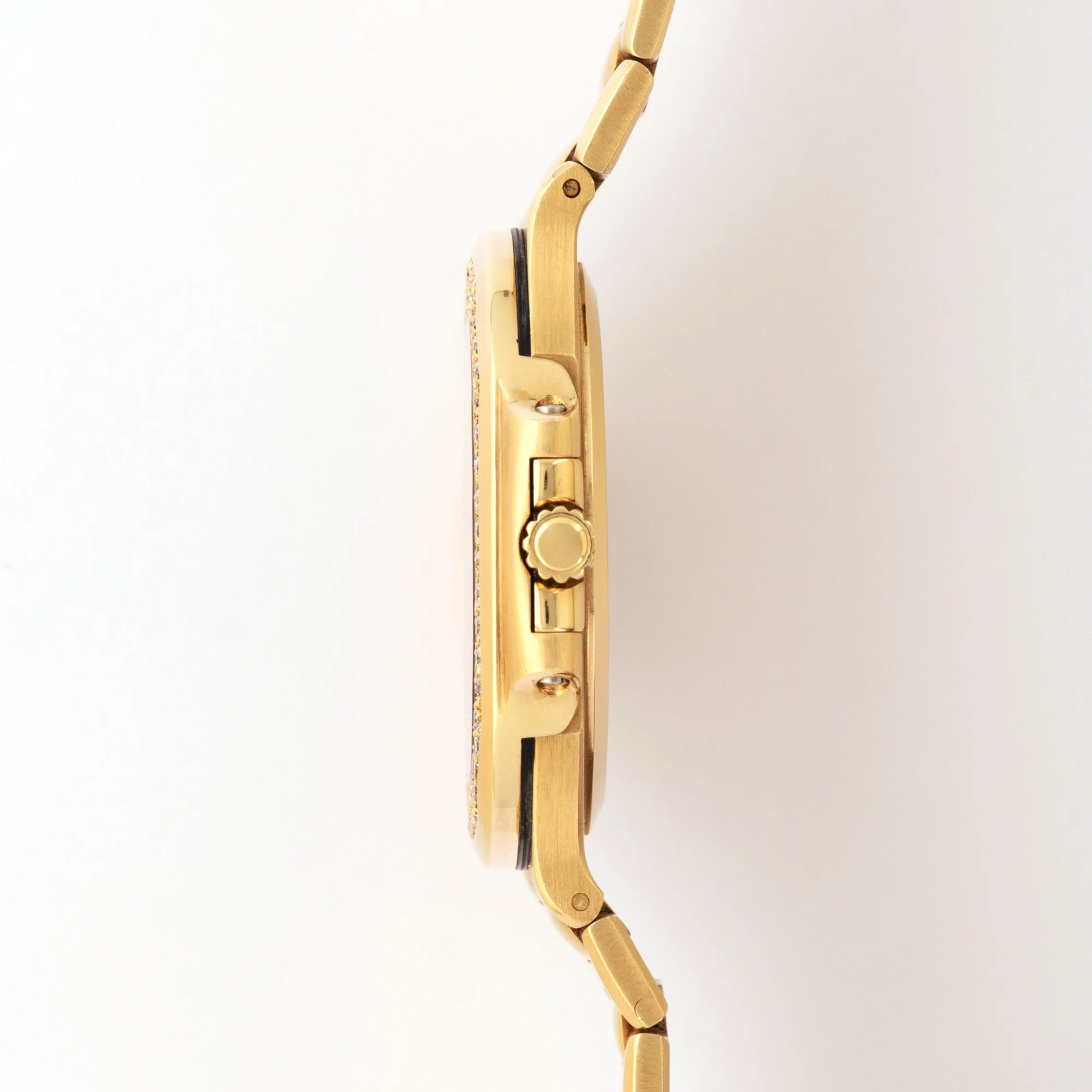 Patek Philippe Yellow Gold Nautilus Diamond Jumbo Watch Ref. 3700 - Image 3