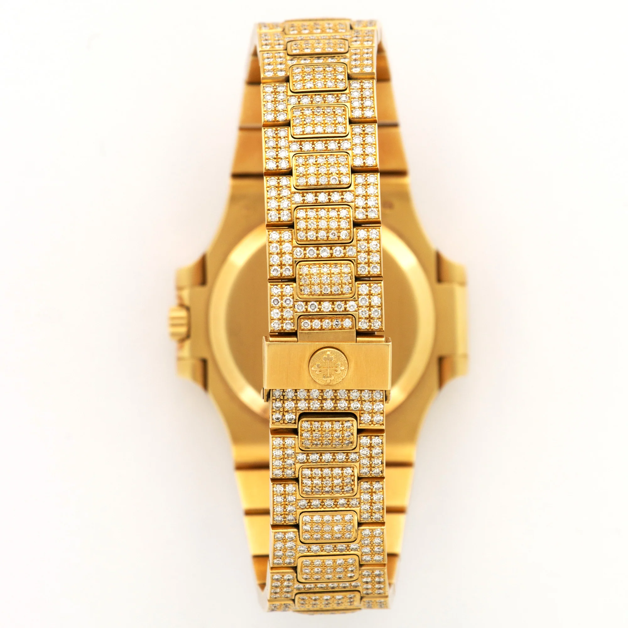 Patek Philippe Yellow Gold Nautilus Diamond Watch Ref. 3800 - Image 5
