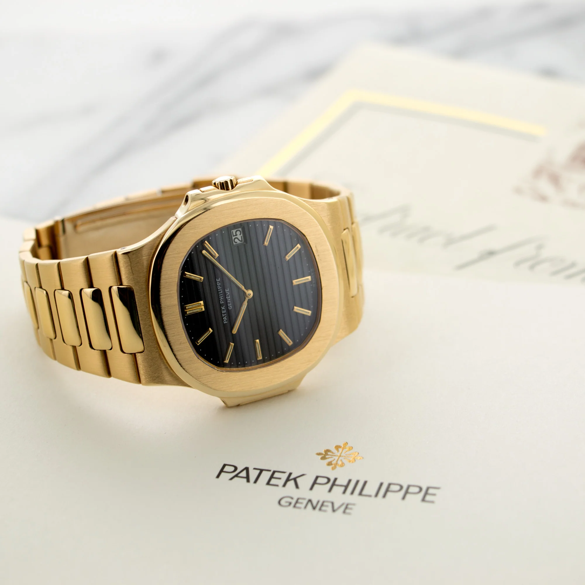 Patek Philippe Yellow Gold Nautilus Watch Ref. 3700 - Image 6