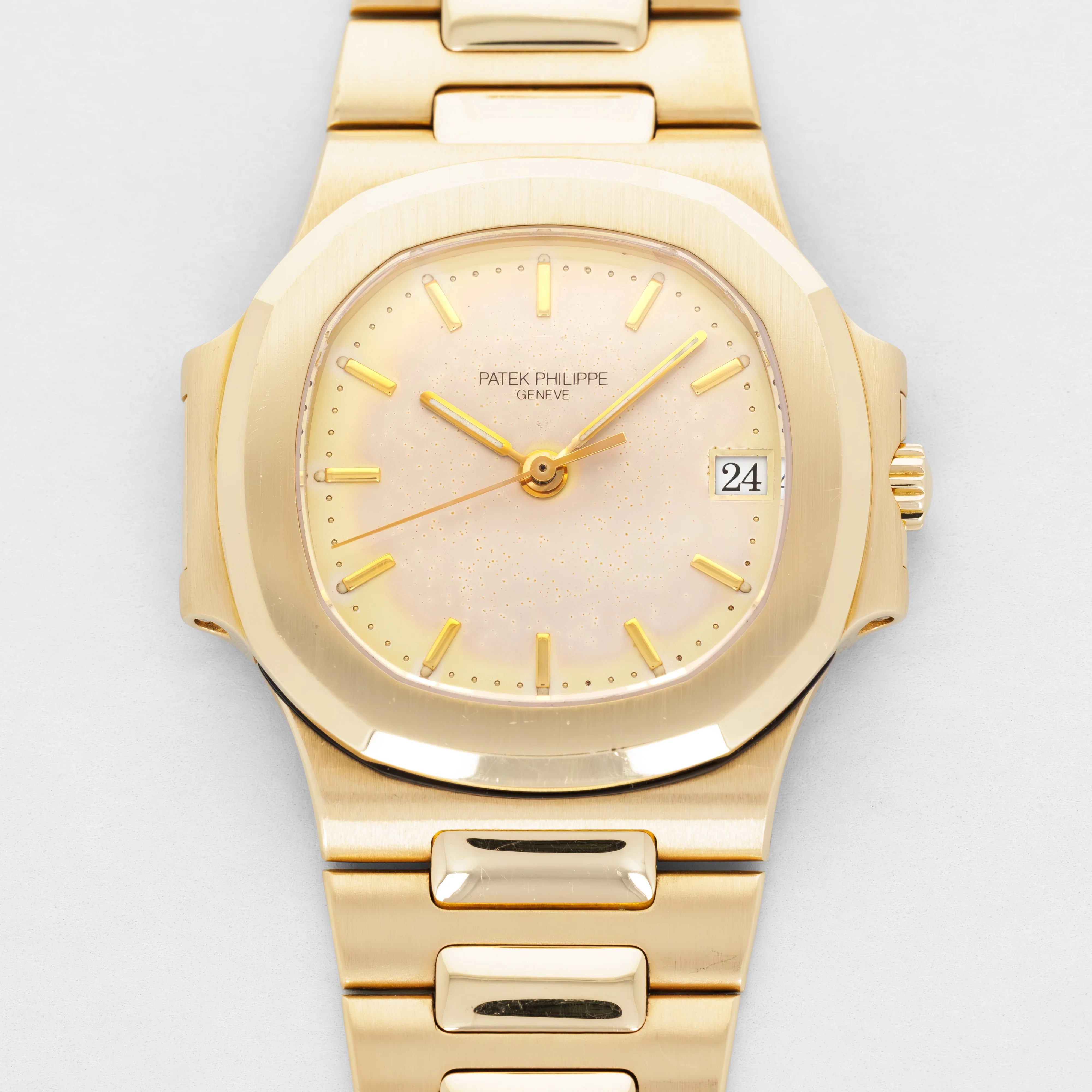 Patek Philippe Yellow Gold Nautilus Watch Ref. 3800 with Ceramic Dial