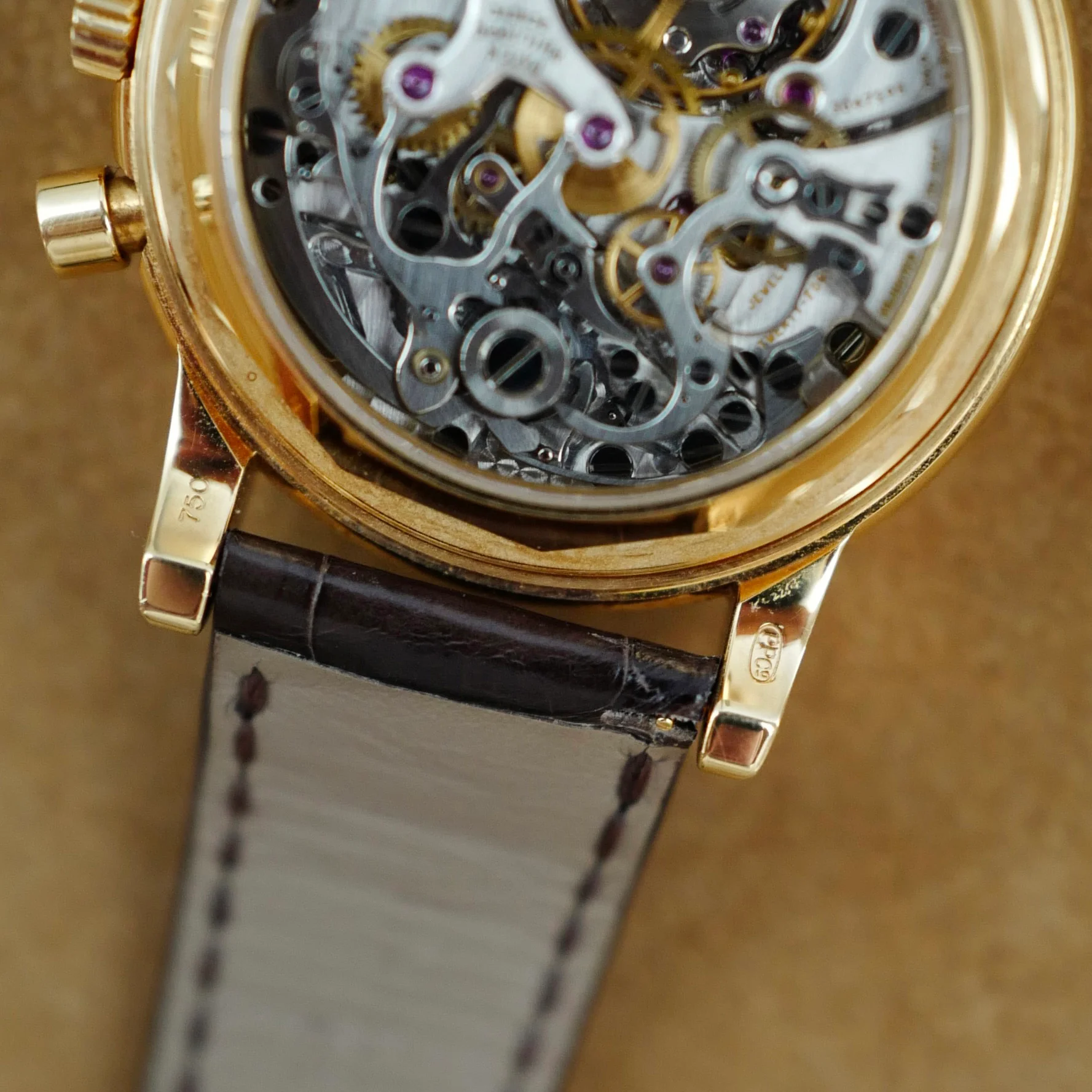 Patek Philippe Yellow Gold Perpetual Calendar Chronograph Watch Ref. 3970 - Image 6