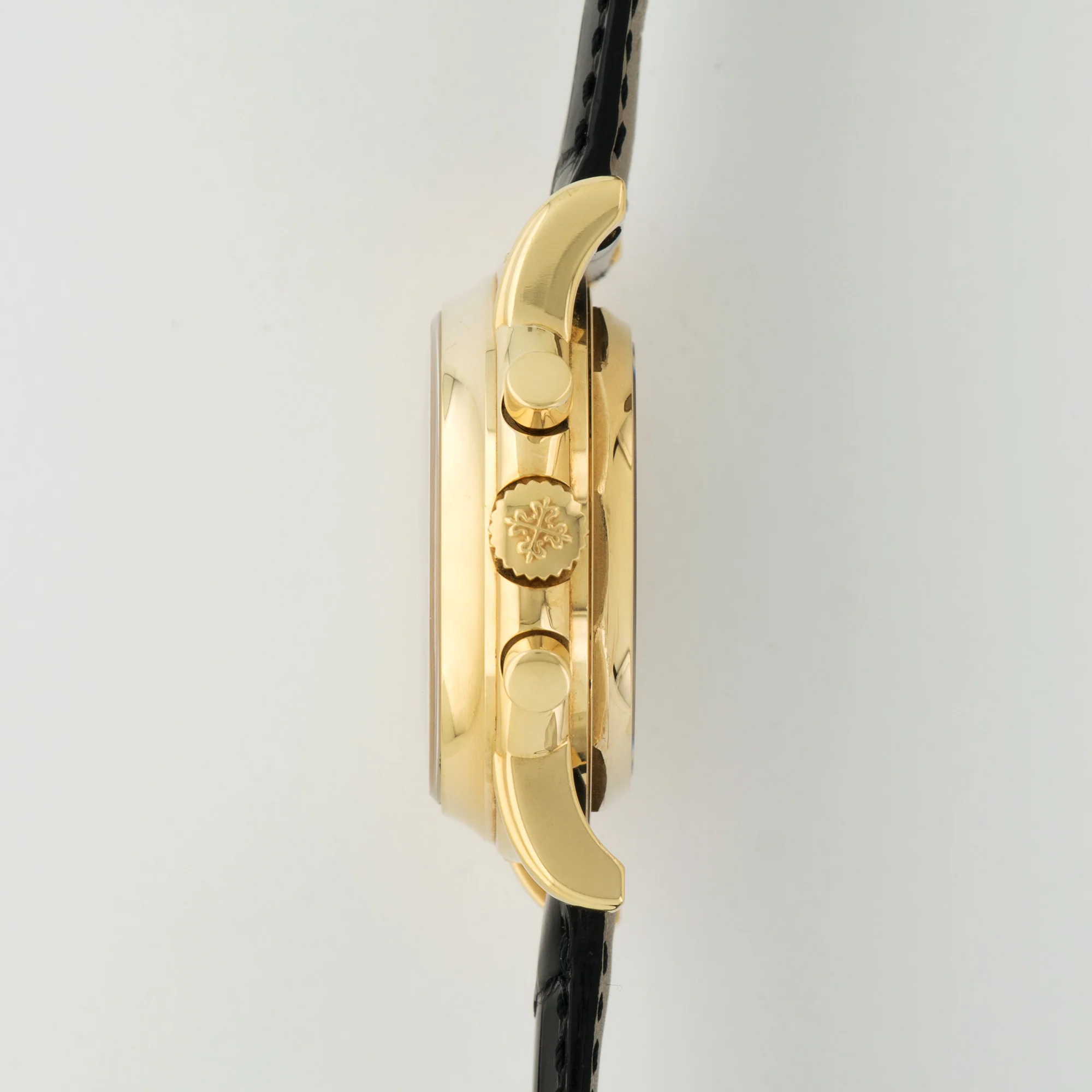Patek Philippe Yellow Gold Perpetual Calendar Chrono Watch Ref. 3970 - Image 3