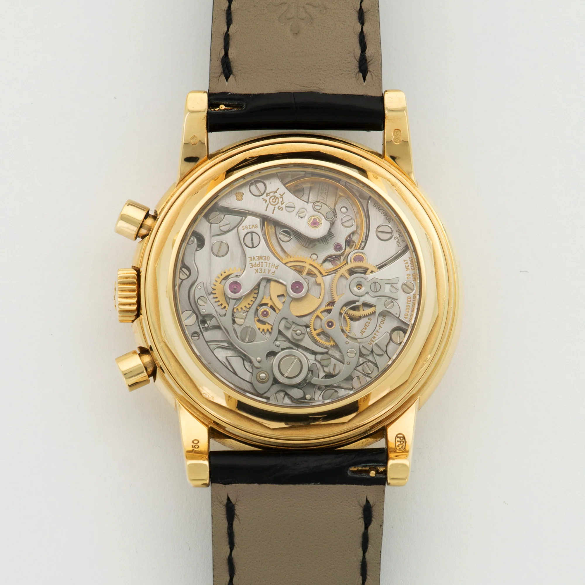 Patek Philippe Yellow Gold Perpetual Calendar Chrono Watch Ref. 3970 - Image 4