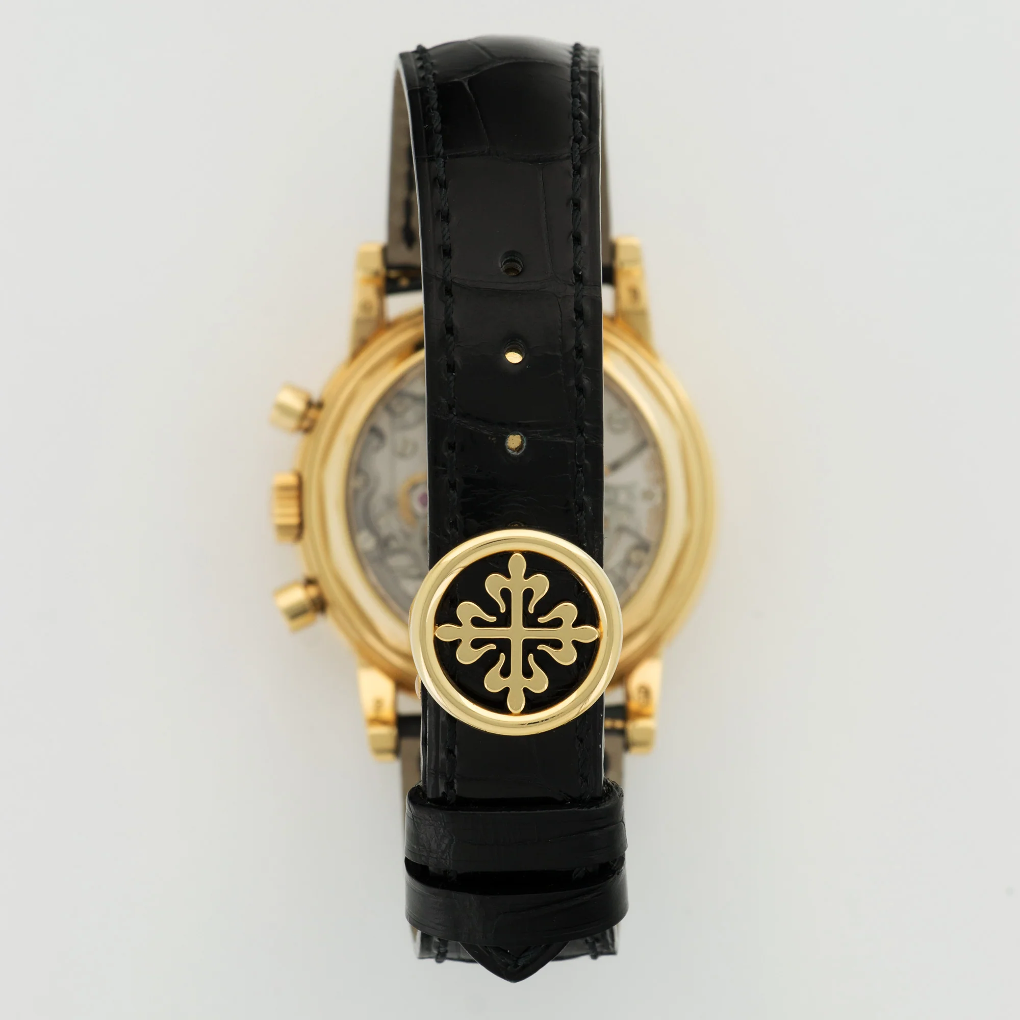 Patek Philippe Yellow Gold Perpetual Calendar Chrono Watch Ref. 3970 - Image 5