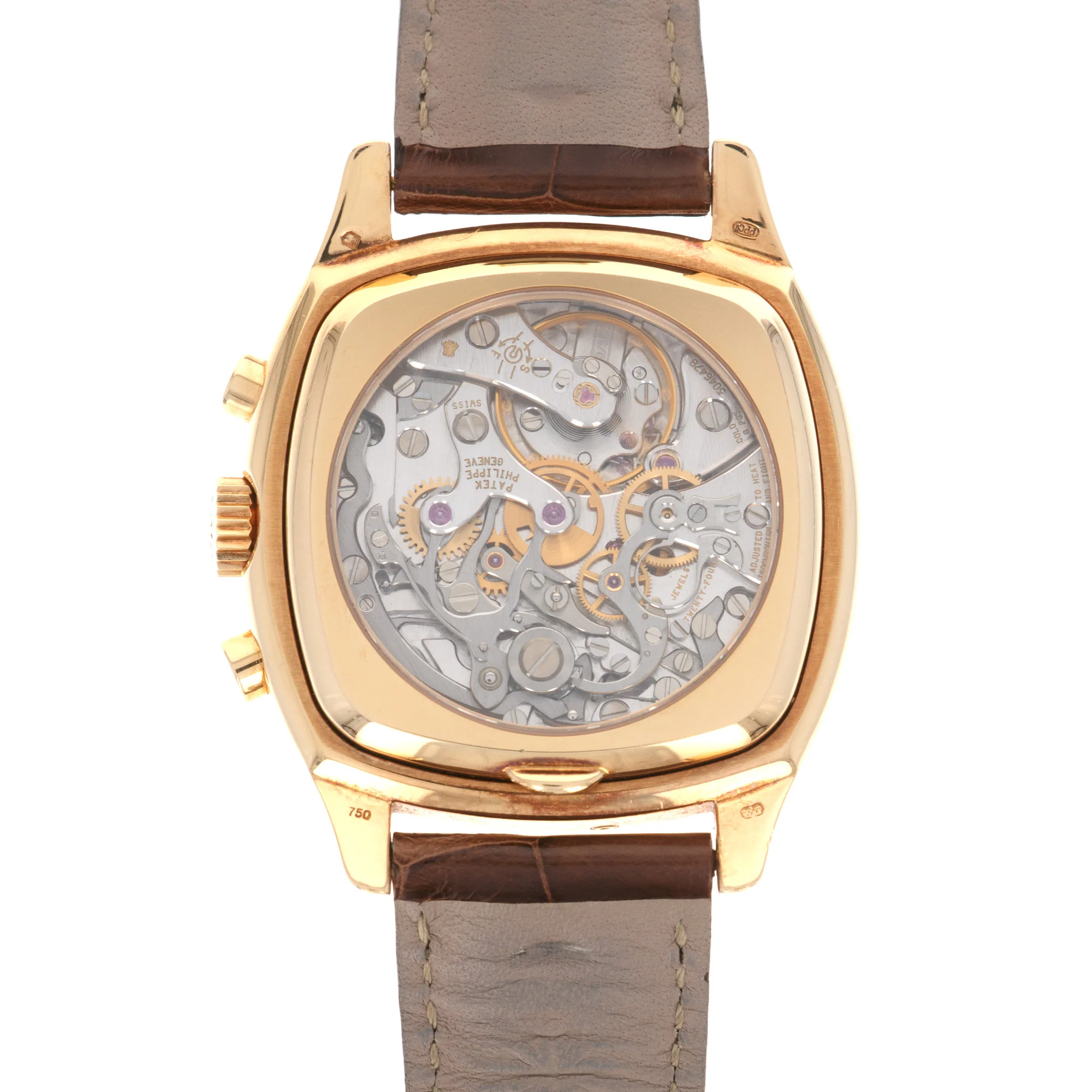 Patek Philippe Yellow Gold Perpetual Calendar Chrono Watch Ref. 5020 - Image 4