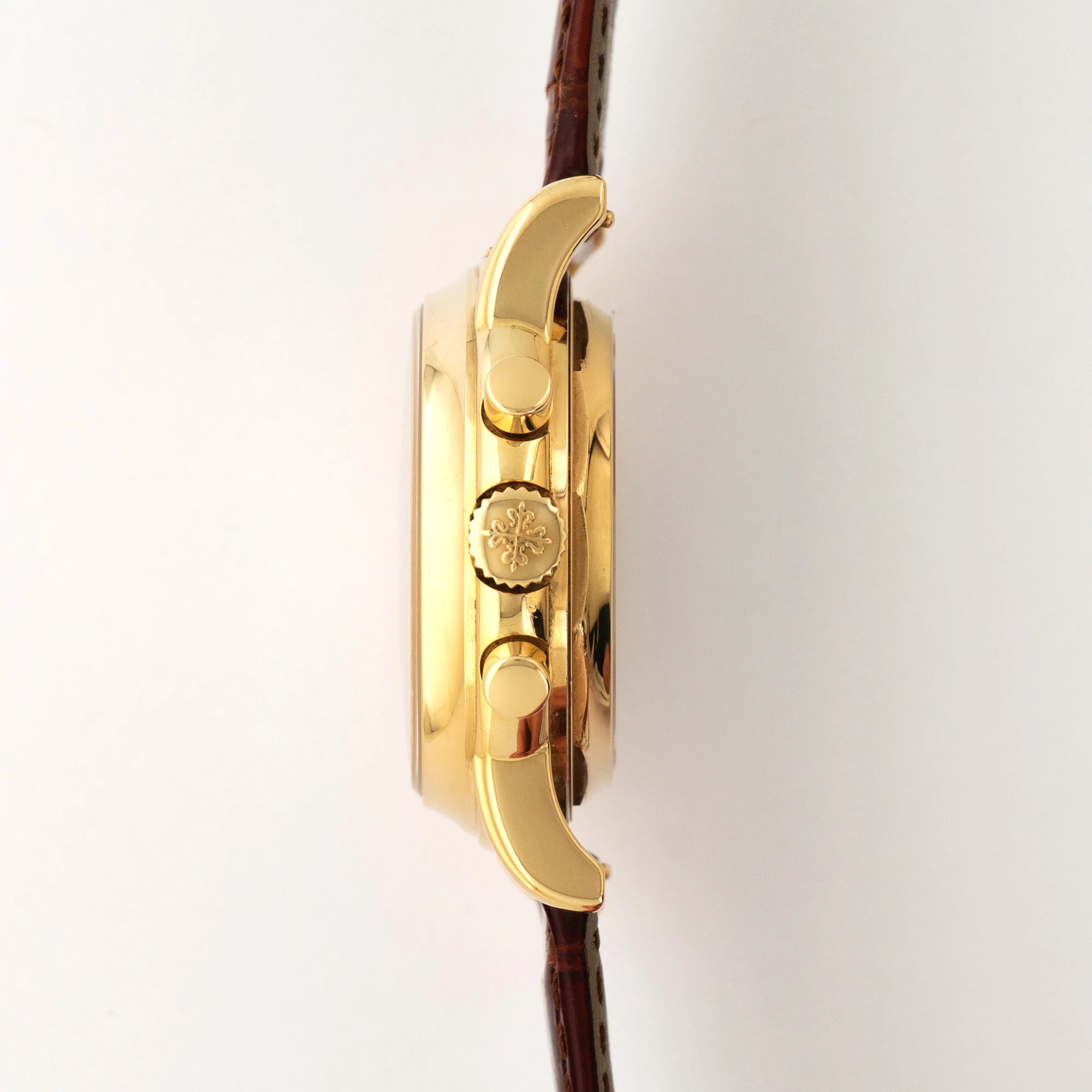 Patek Philippe Yellow Gold Perpetual Calendar Chronograph Watch Ref. 3970 - Image 3