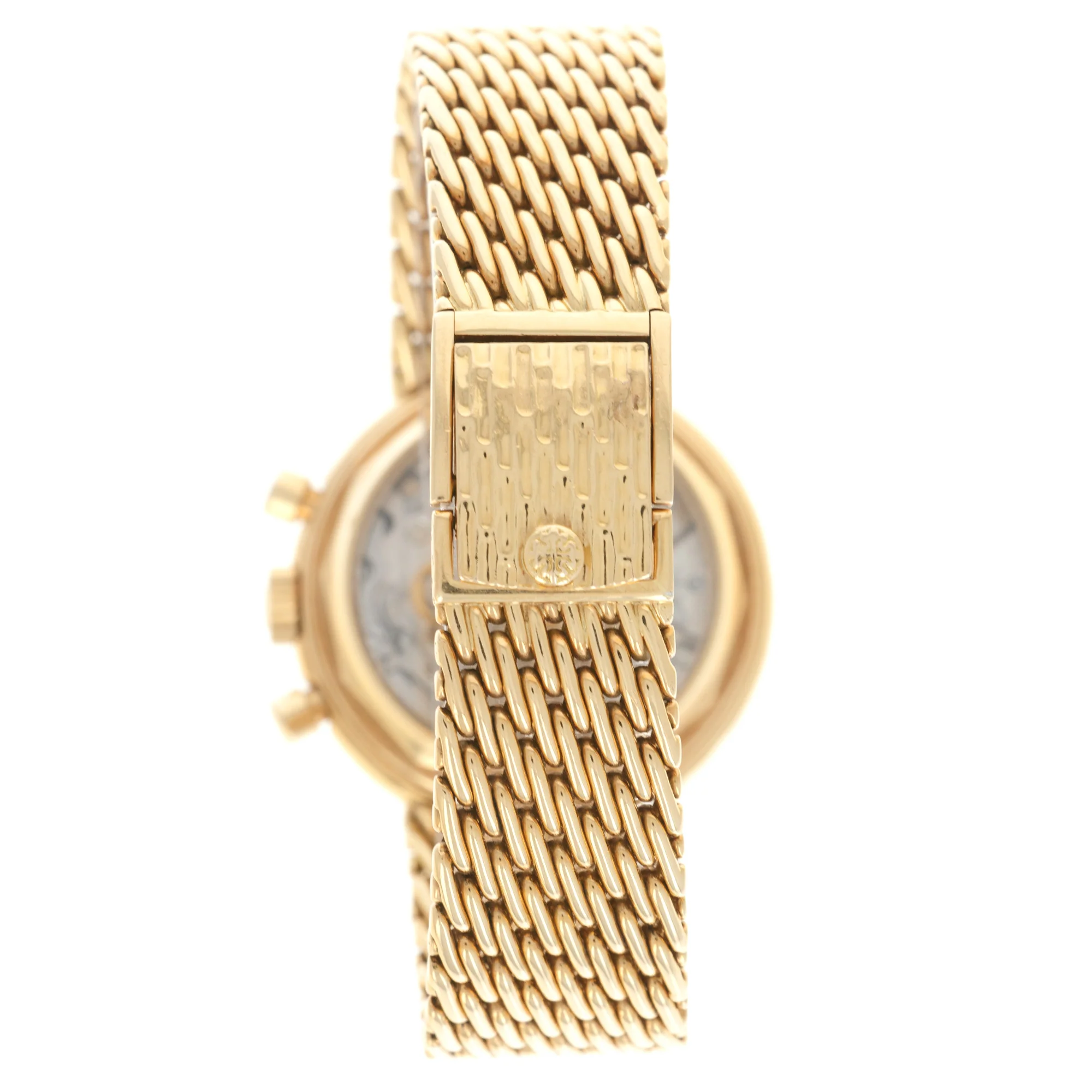 Patek Philippe Yellow Gold Perpetual Calendar Chronograph Watch Ref. 3970 - Image 5