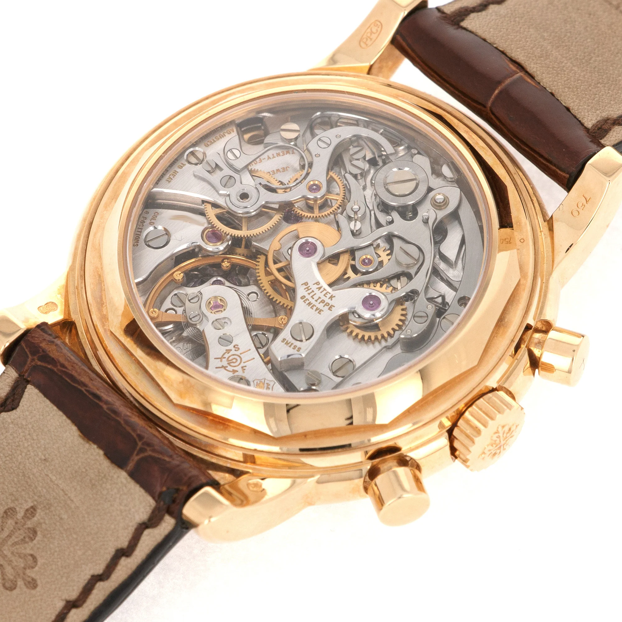 Patek Philippe Yellow Gold Perpetual Calendar Chronograph Watch Ref. 3970 - Image 6