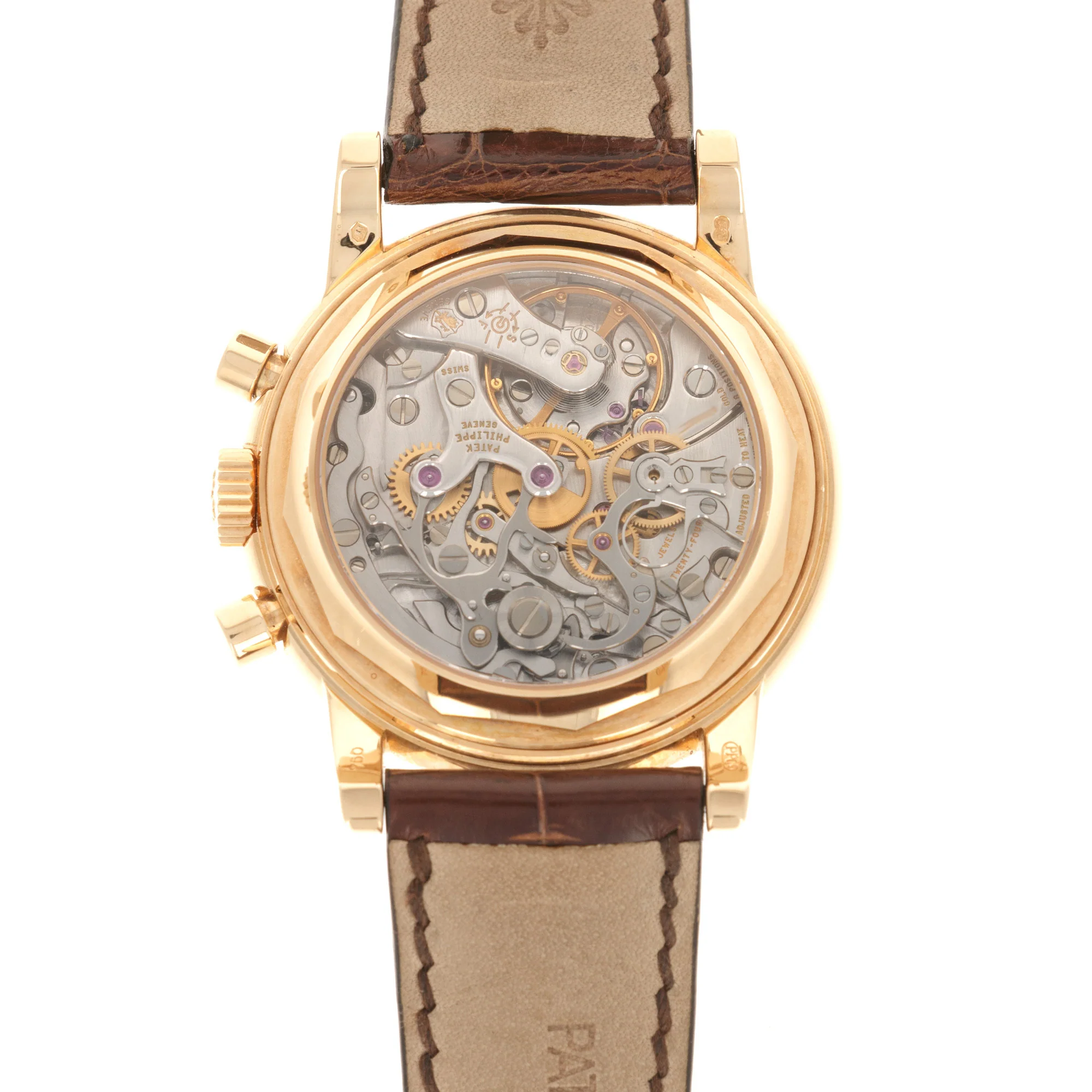 Patek Philippe Yellow Gold Perpetual Calendar Chronograph Watch Ref. 3970 - Image 7