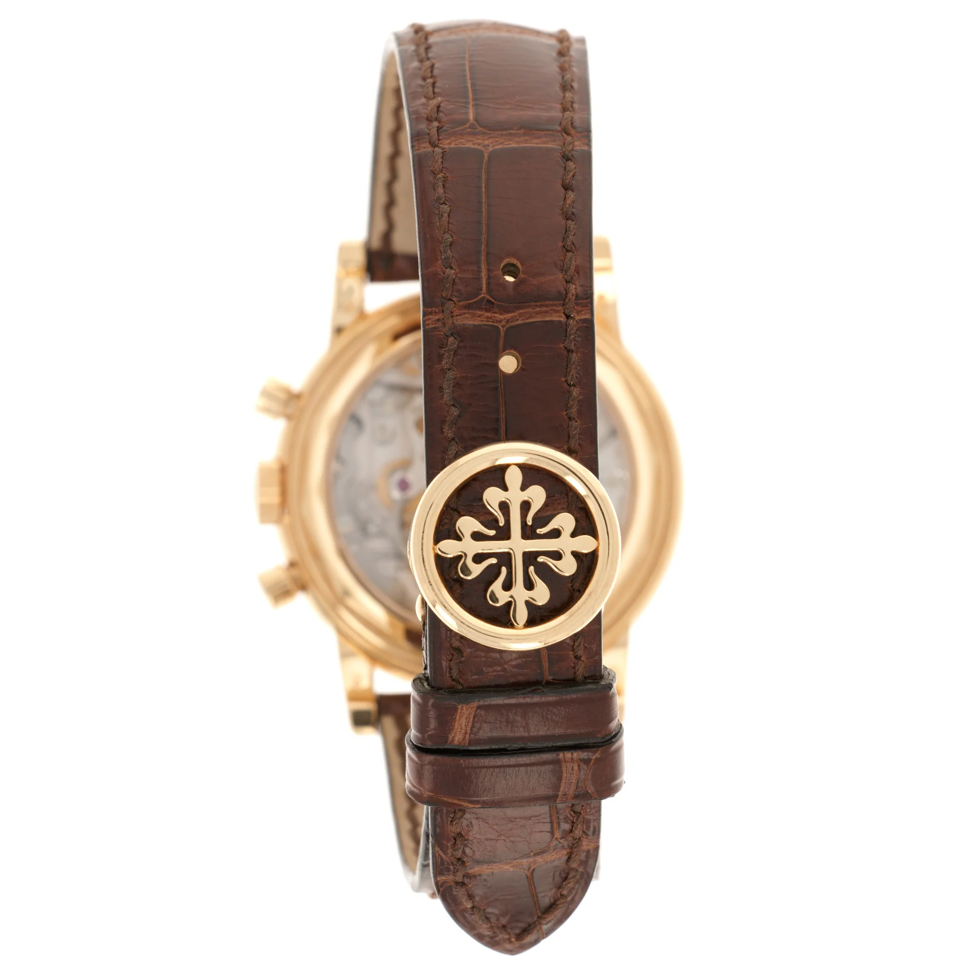 Patek Philippe Yellow Gold Perpetual Calendar Chronograph Watch Ref. 3970 - Image 9