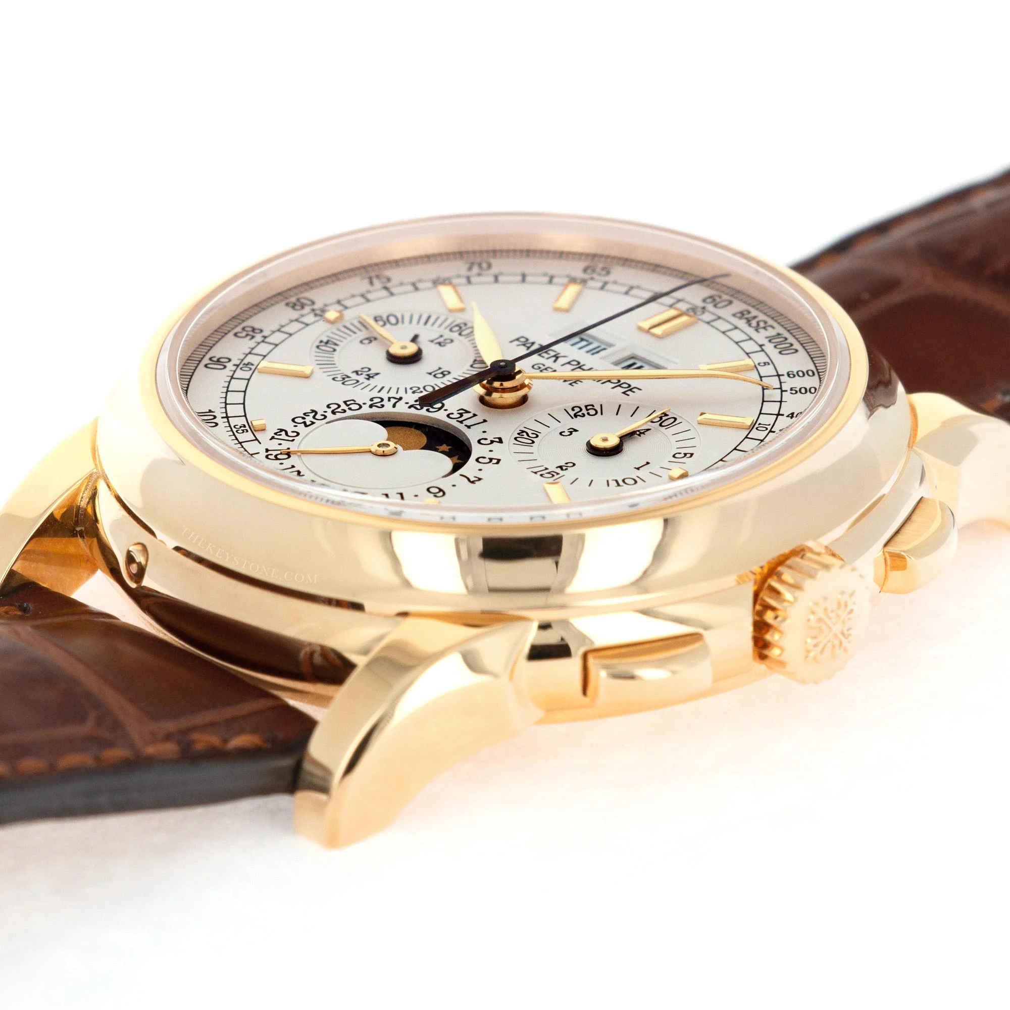 Patek Philippe Yellow Gold Perpetual Calendar Chronograph Watch Ref. 5970 - Image 5