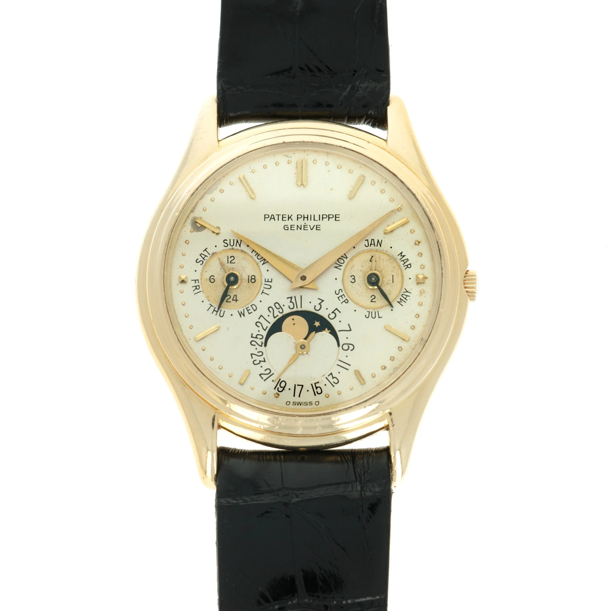 Patek Philippe Yellow Gold Perpetual Calendar First Series Watch Ref. 3940