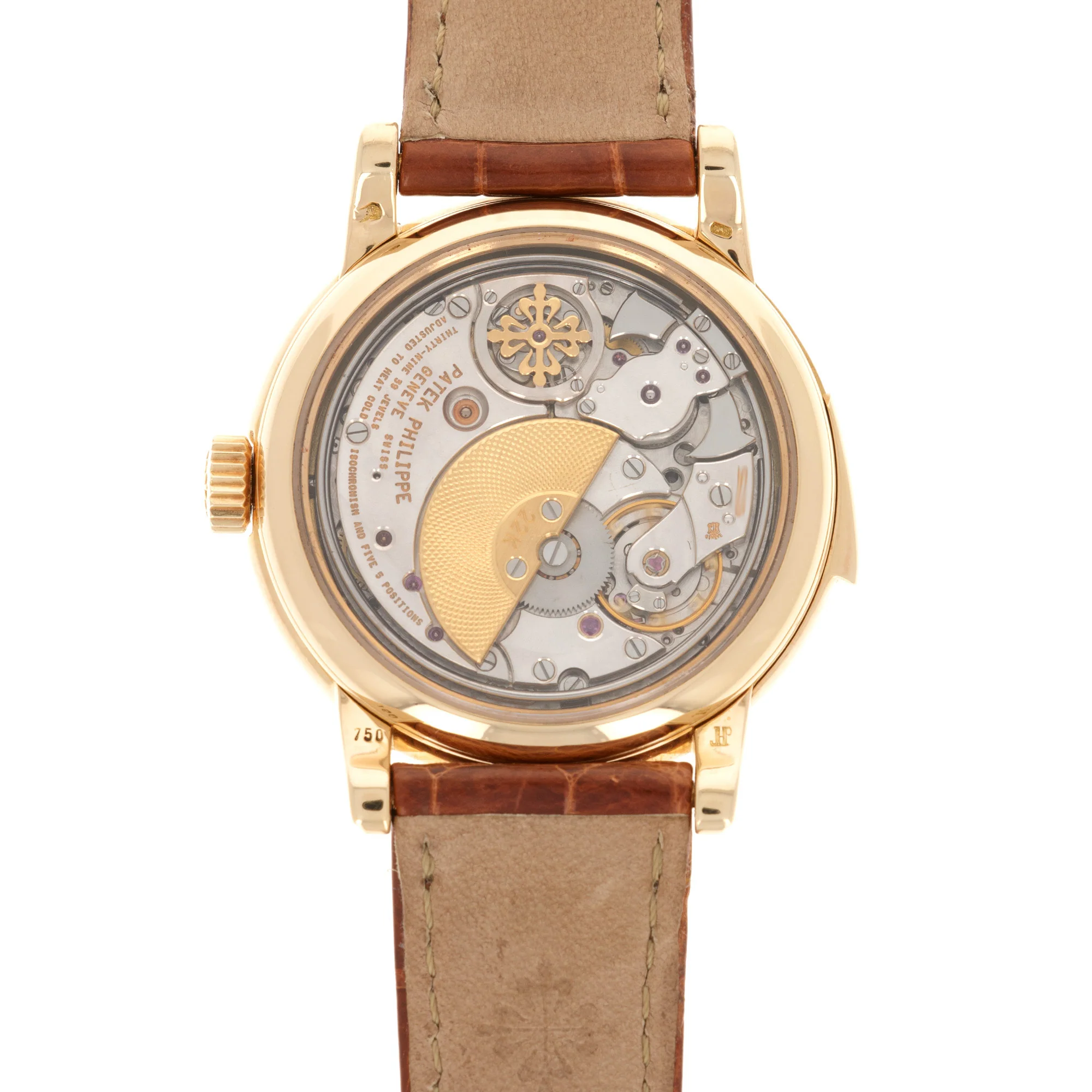 Patek Philippe Yellow Gold Perpetual Calendar Minute Repeater Watch Ref. 3974 - Image 7