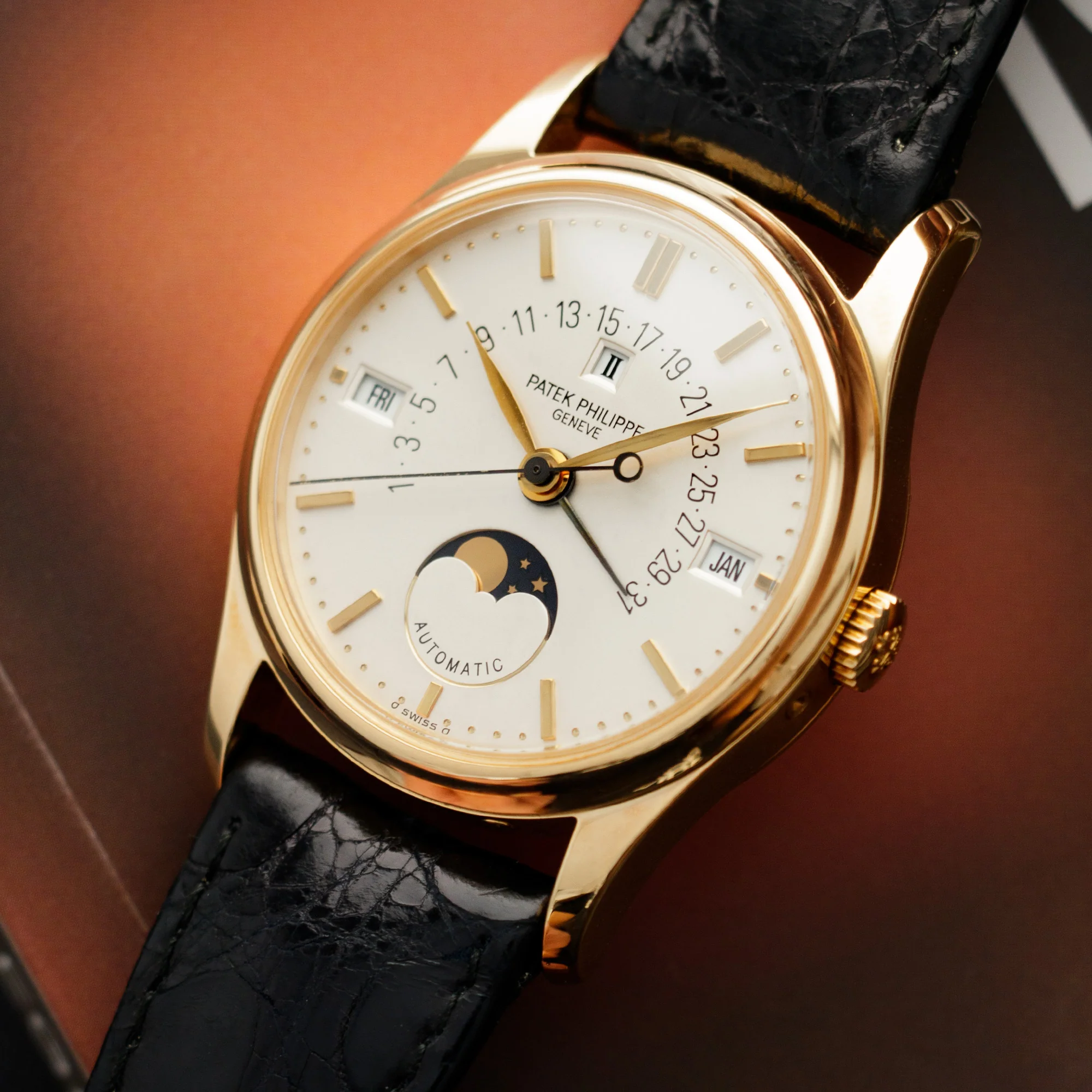 Patek Philippe Yellow Gold Perpetual Calendar Retrograde Watch Ref. 5050 - Image 2