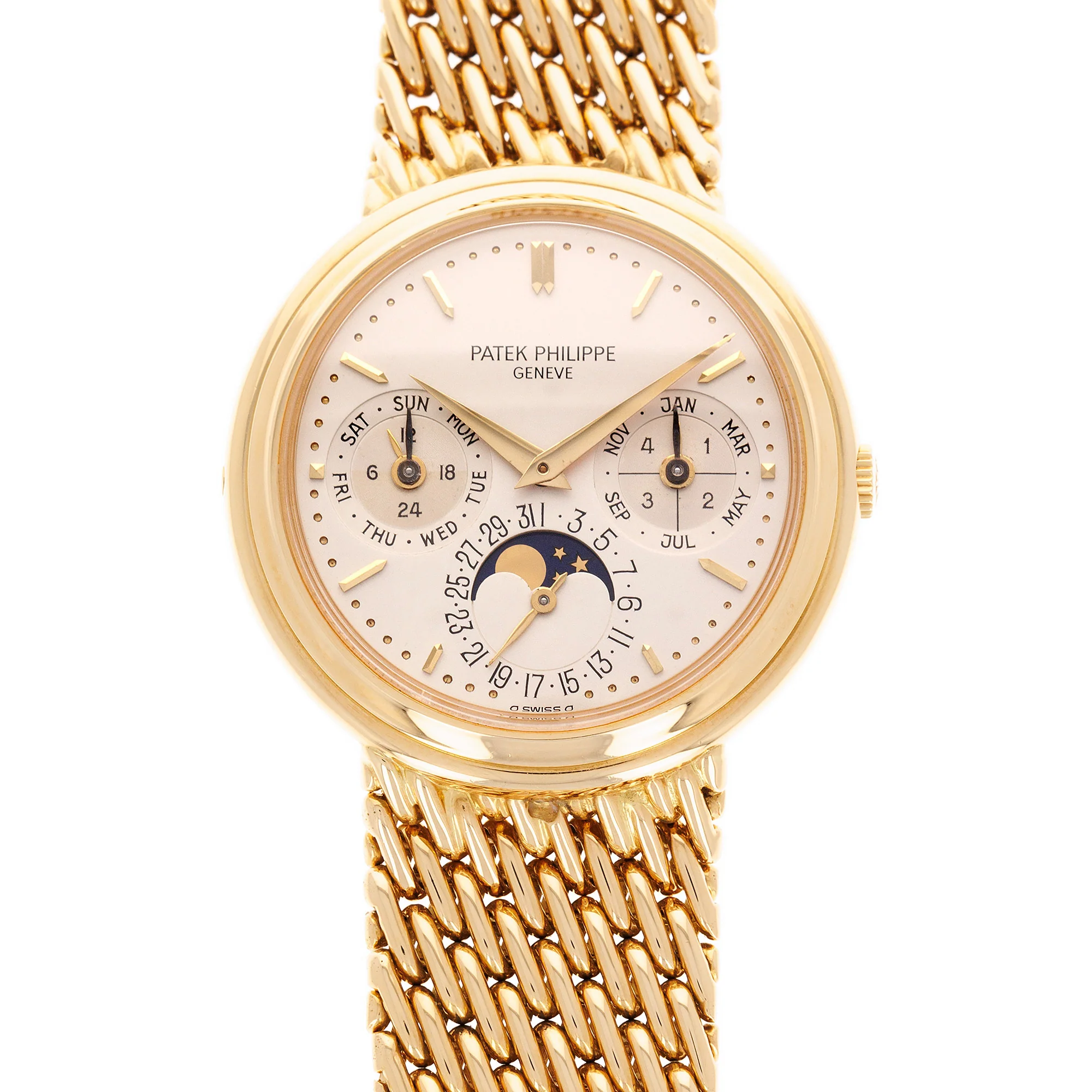Patek Philippe Yellow Gold Perpetual Calendar Watch Ref. 3945