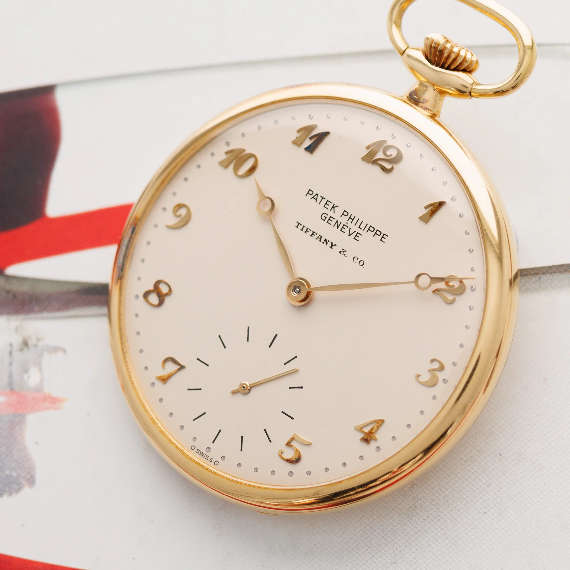 Patek Philippe Yellow Gold Pocket Watch Ref. 652 with Breguet Numerals Retailed by Tiffany & Co. - Image 2