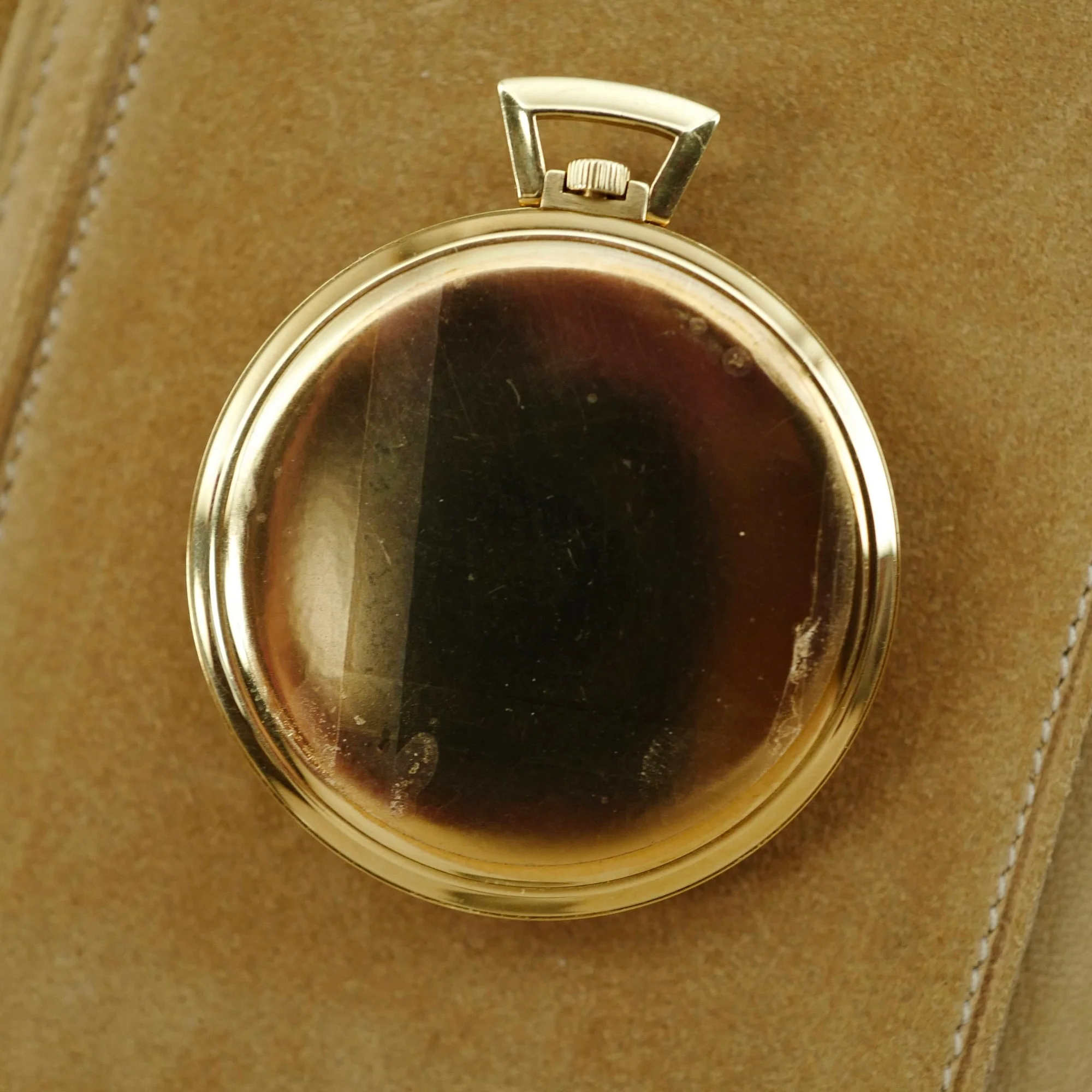 Patek Philippe Yellow Gold Pocket Watch with Guilloche Dial - Image 5