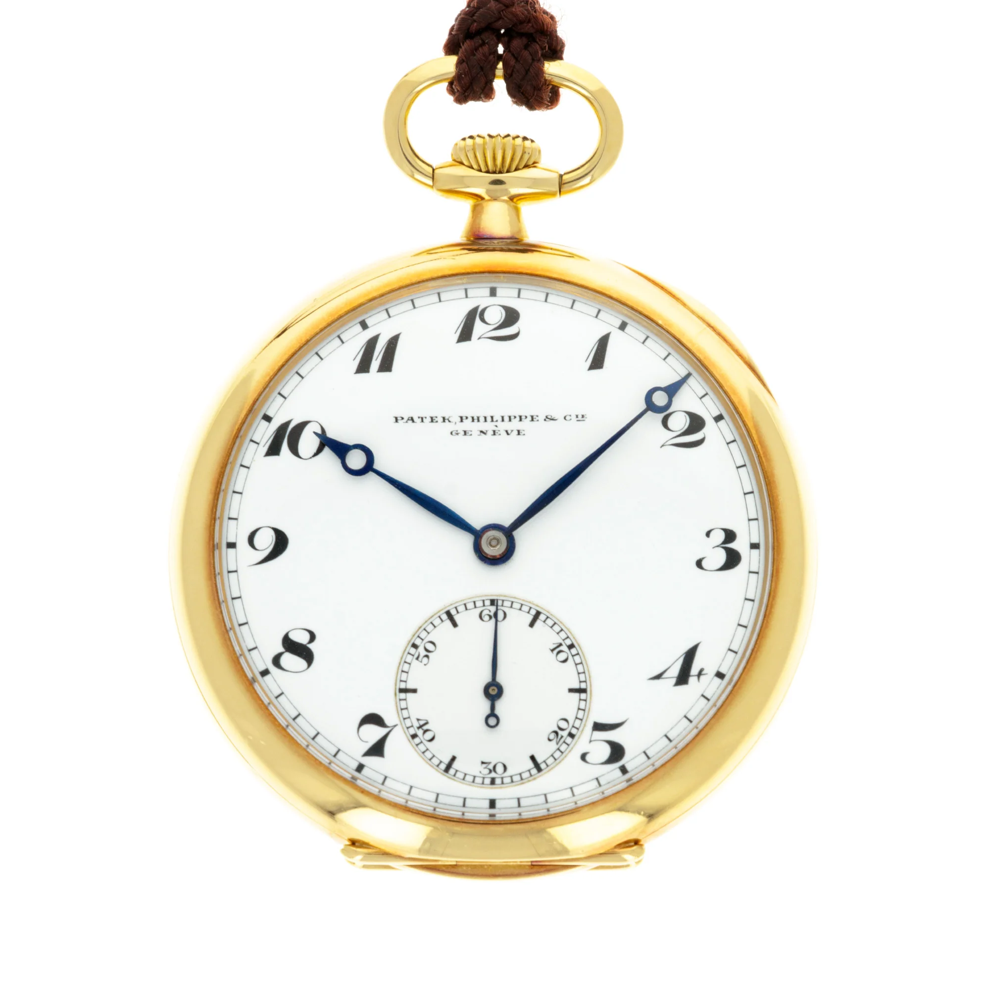 Patek Philippe Yellow Gold Pocket Watch with Original Paperwork