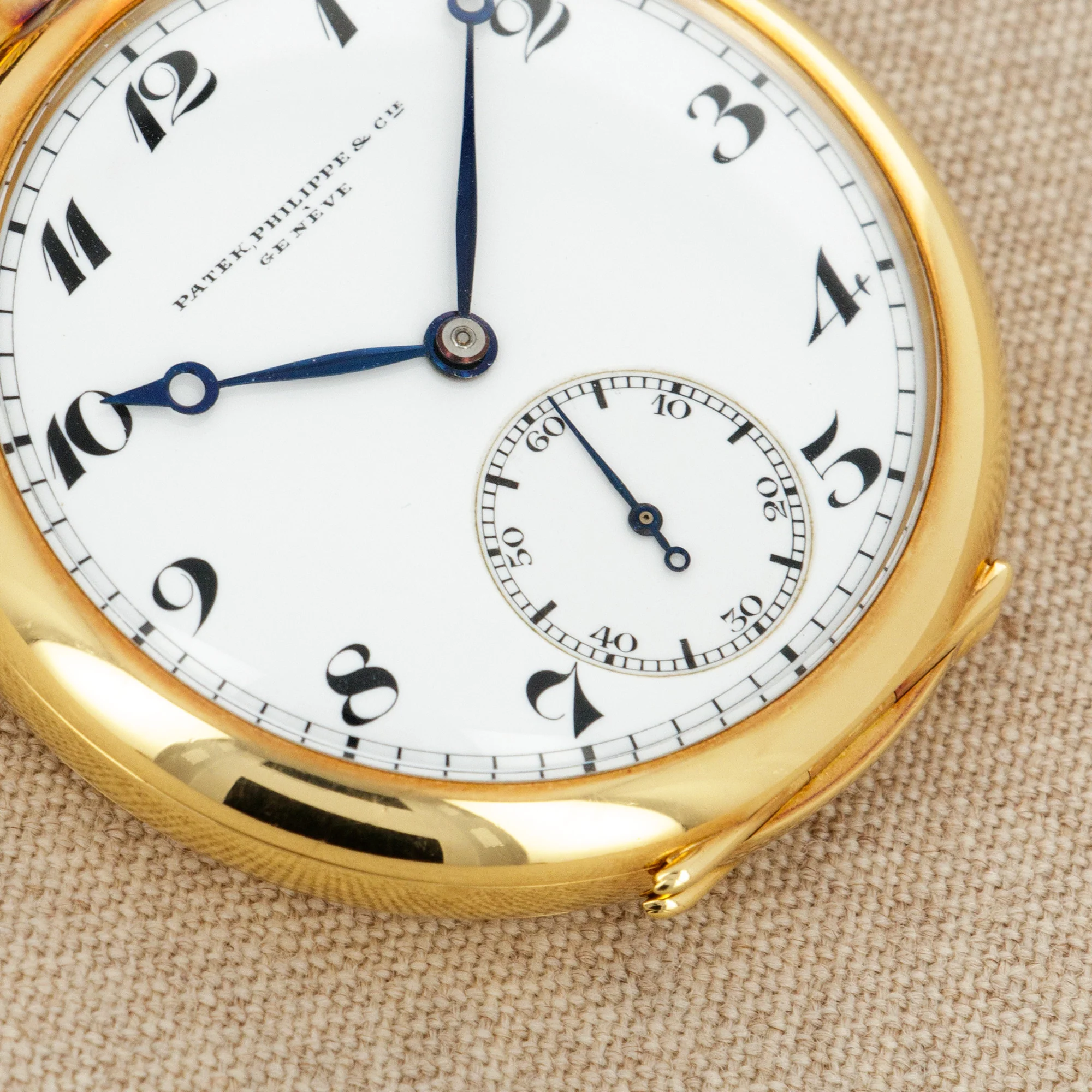 Patek Philippe Yellow Gold Pocket Watch with Original Paperwork - Image 3