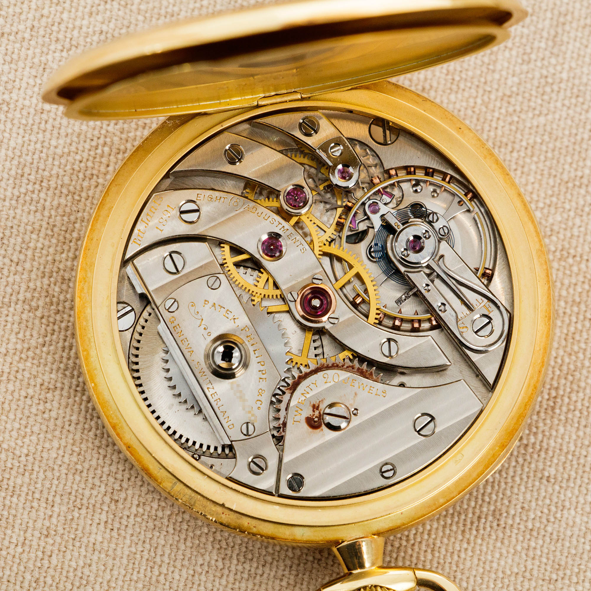 Patek Philippe Yellow Gold Pocket Watch with Original Paperwork - Image 5