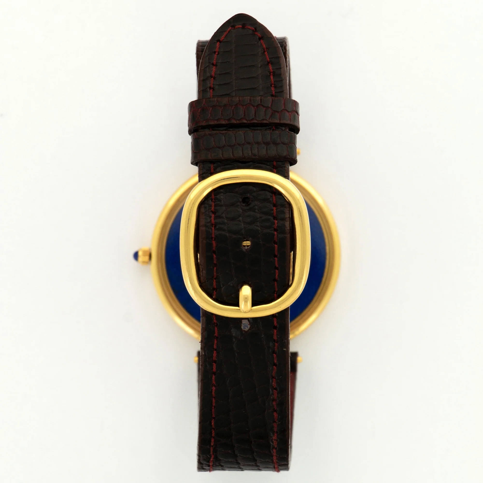 Patek Philippe Yellow Gold Skeletonized Enamel Watch Ref. 3885 - Image 5