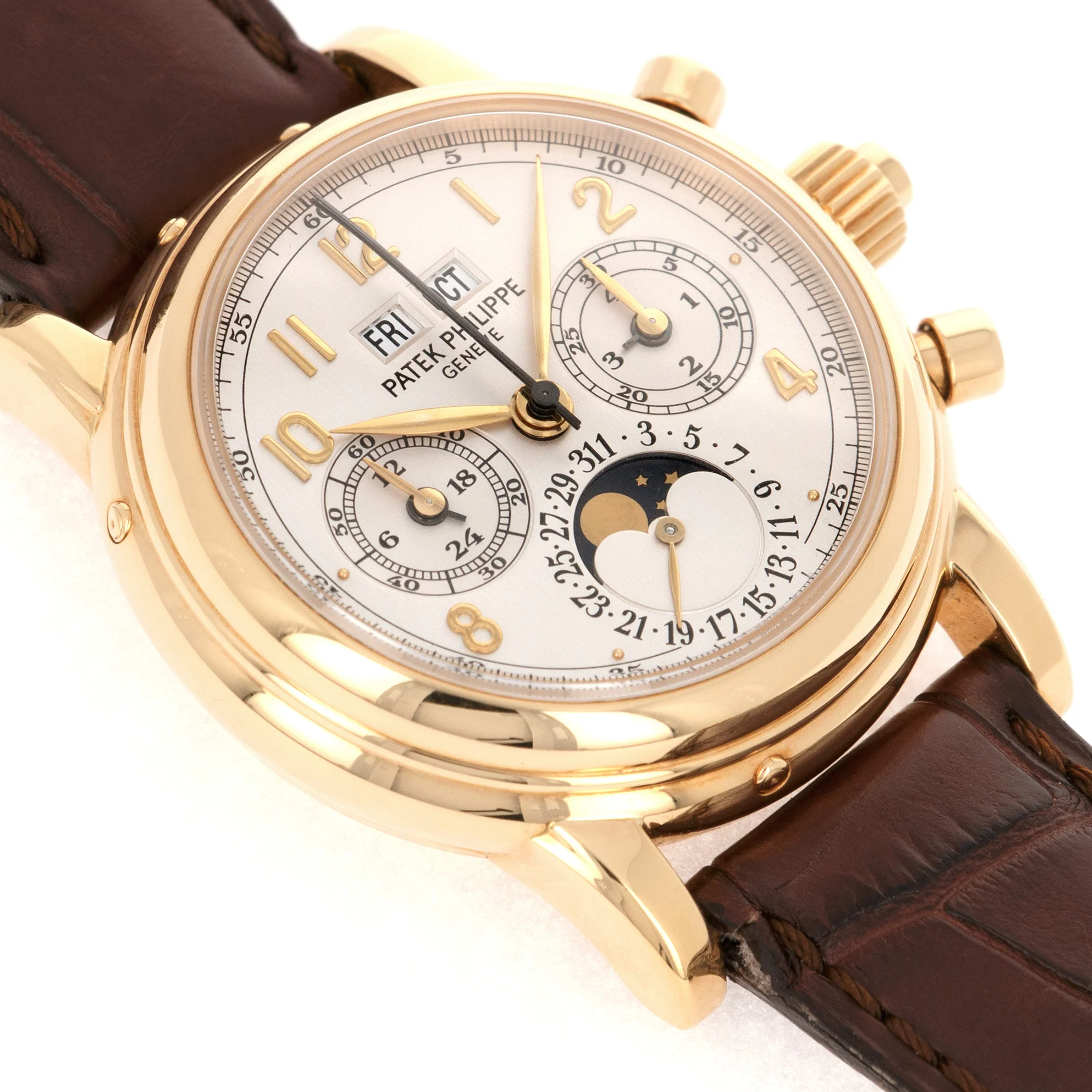 Patek Philippe Yellow Gold Split Seconds Perpetual Watch Ref. 5004 - Image 3